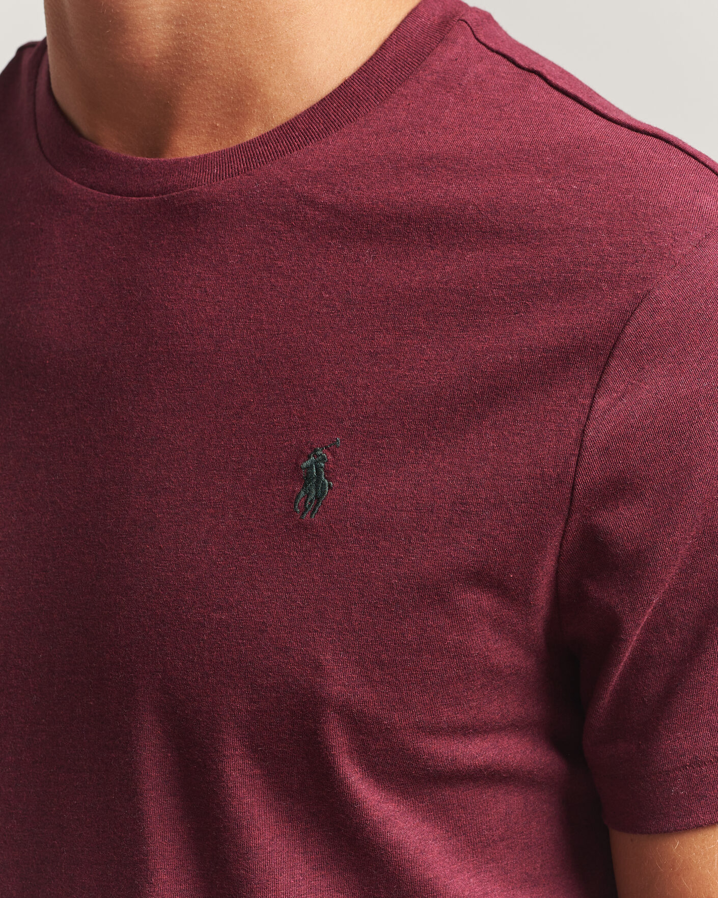 Herre | T-Shirts | Polo Ralph Lauren | Custom Slim Fit T-shirt Spring Wine Heather