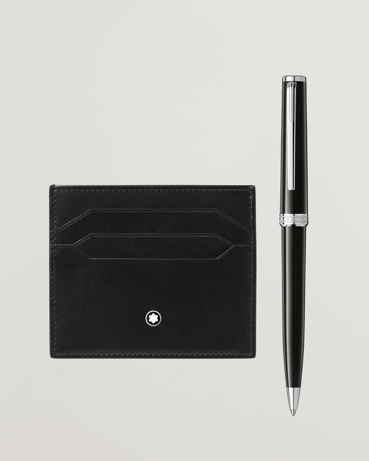 Herre | Penne | Montblanc | SET BP PIX Black + MST Card Holder 6C Bk 