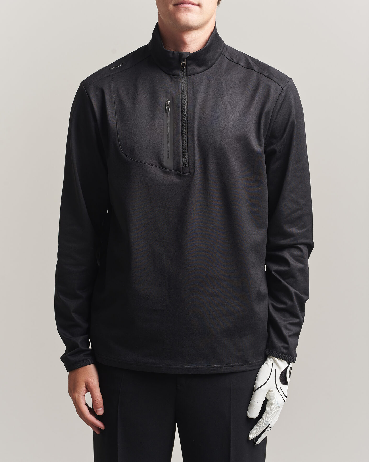 Herre | Trøjer | Polo Ralph Lauren | Luxury Jersey Half Zip Polo Black