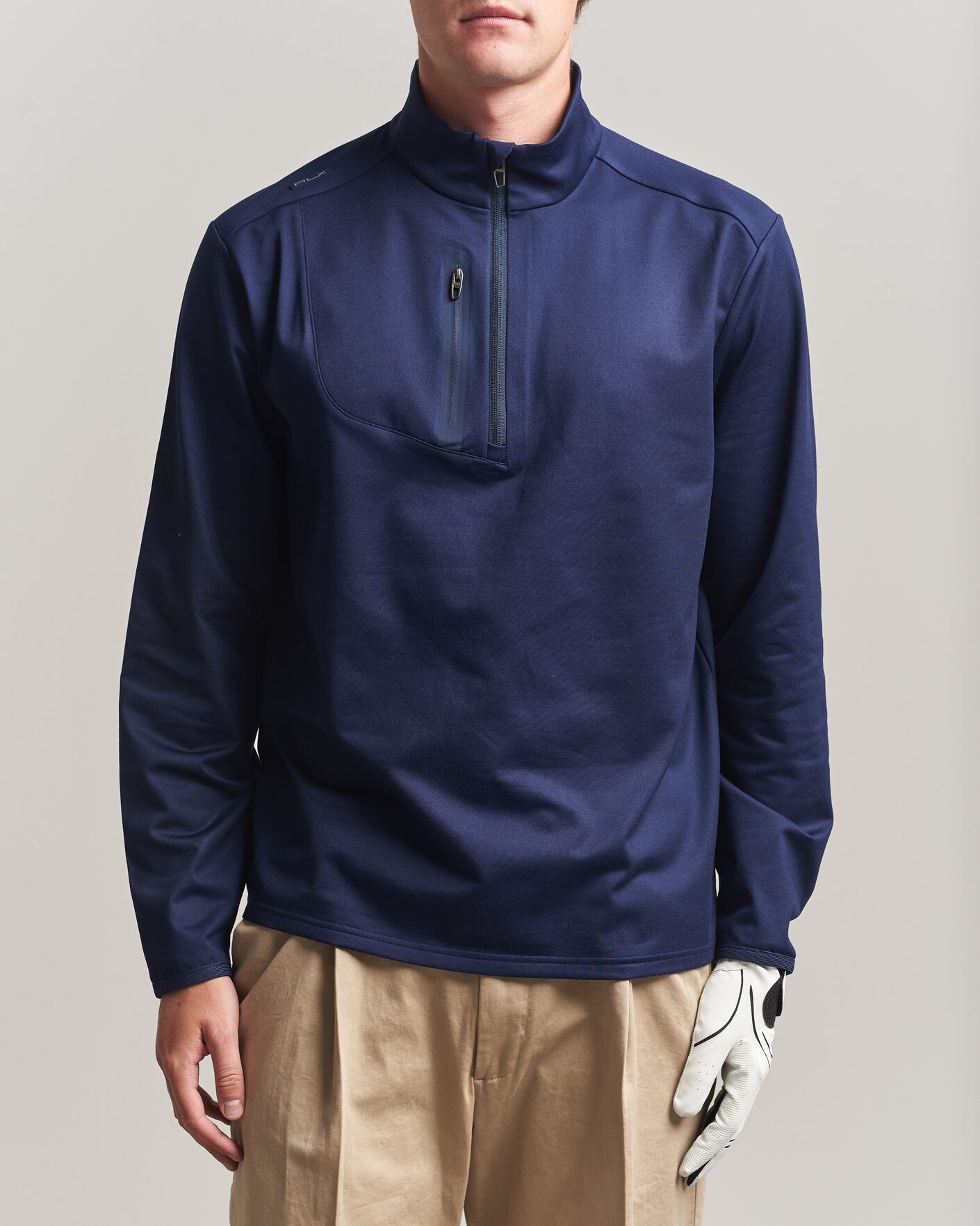 Herre | Golftøj | Polo Ralph Lauren | Luxury Jersey Half Zip Refined Navy