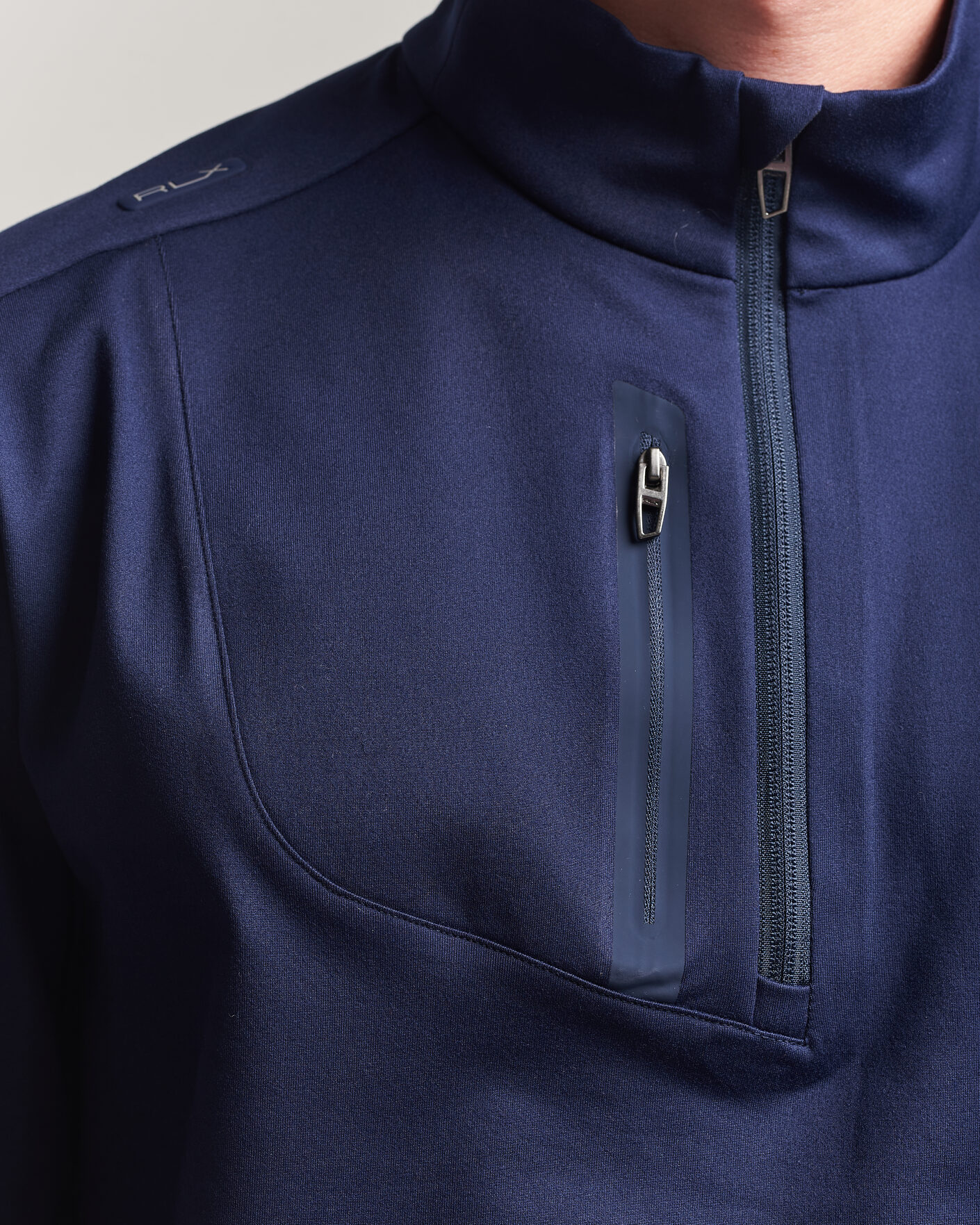 Herre | Golftøj | Polo Ralph Lauren | Luxury Jersey Half Zip Refined Navy