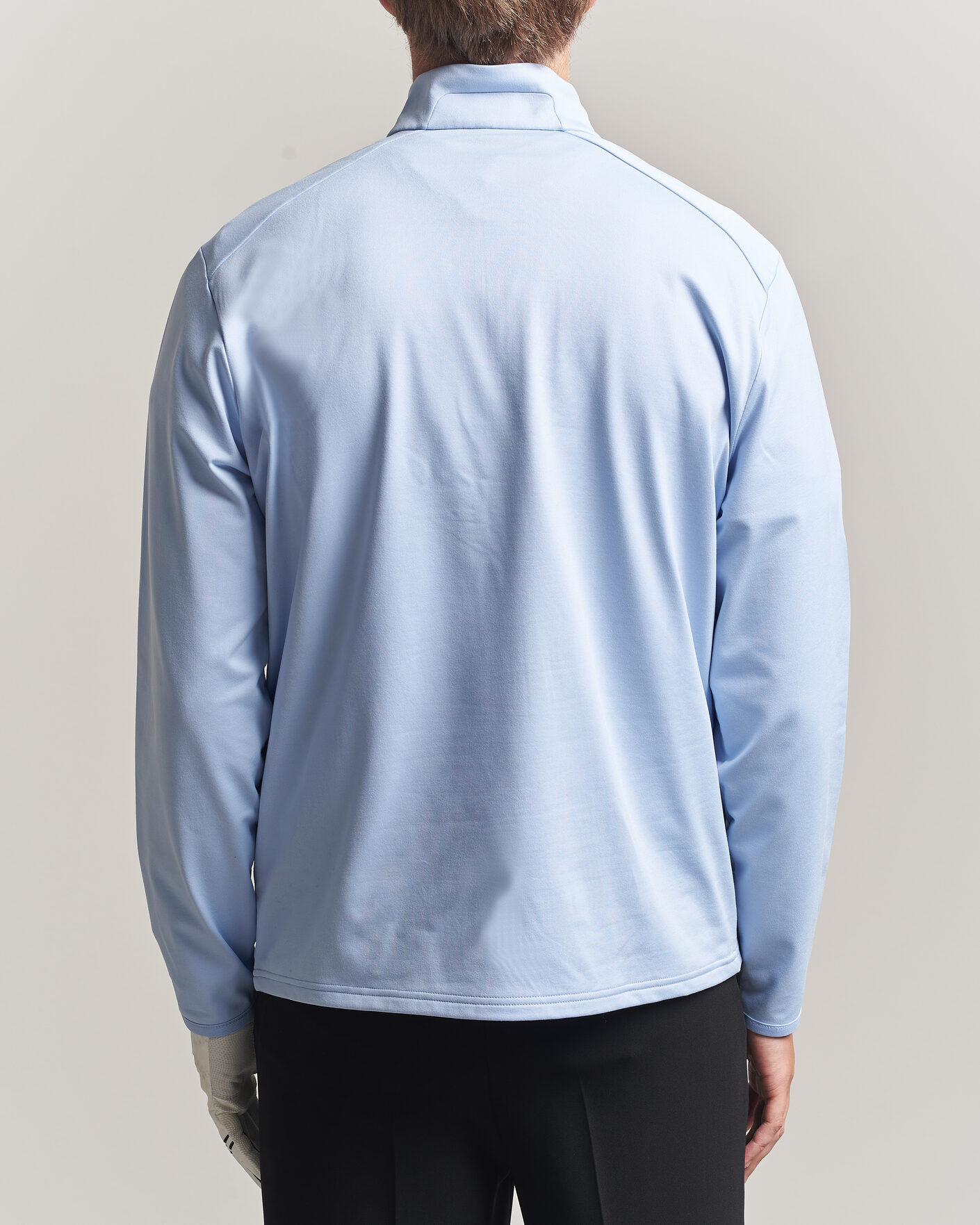 Herre | Golftøj | Polo Ralph Lauren | Luxury Jersey Half Zip Pebble Blue