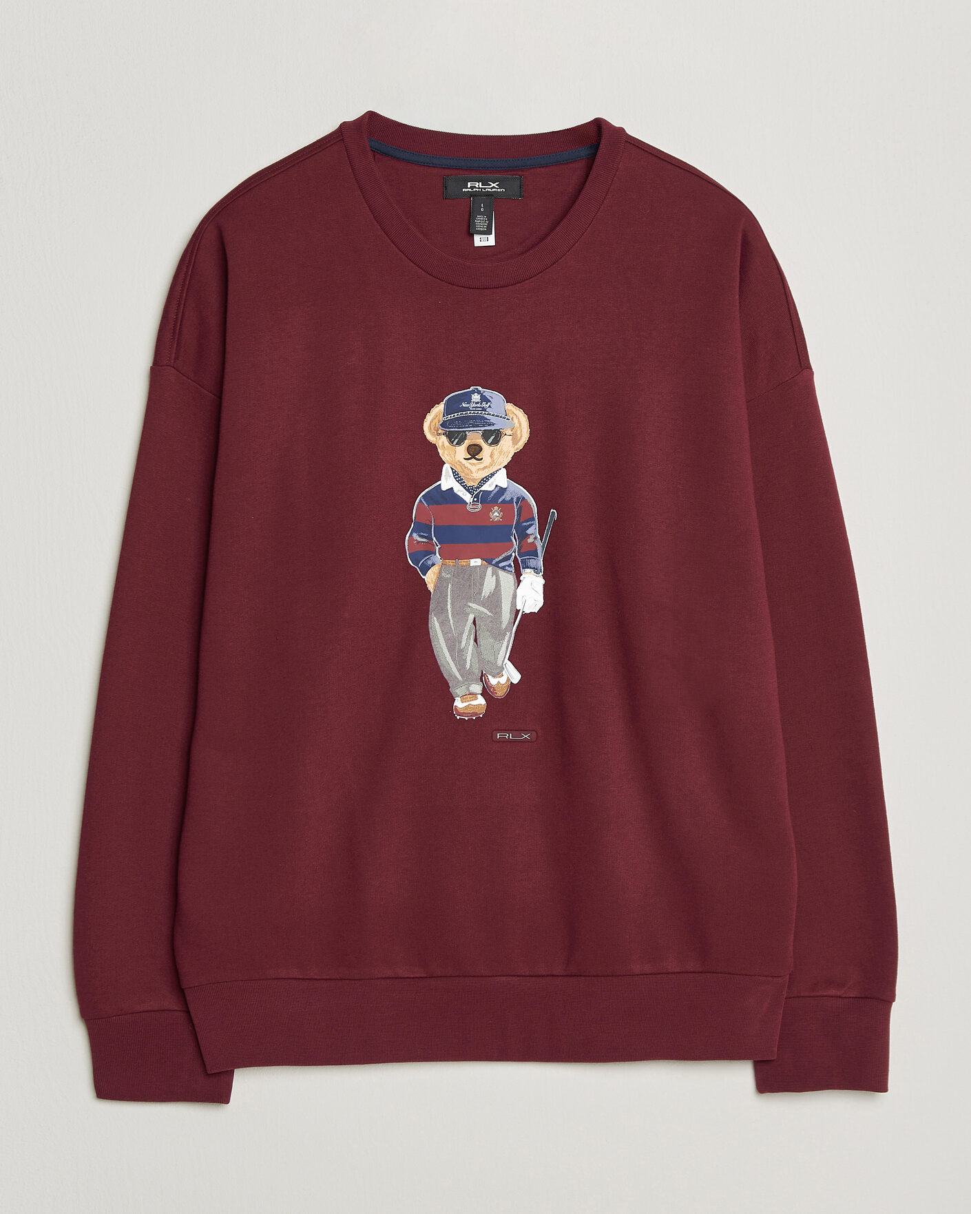 Herre | Trøjer | RLX Ralph Lauren | Polo Ralph Lauren Magic Fleece Bear Sweatshirt Classic Wine