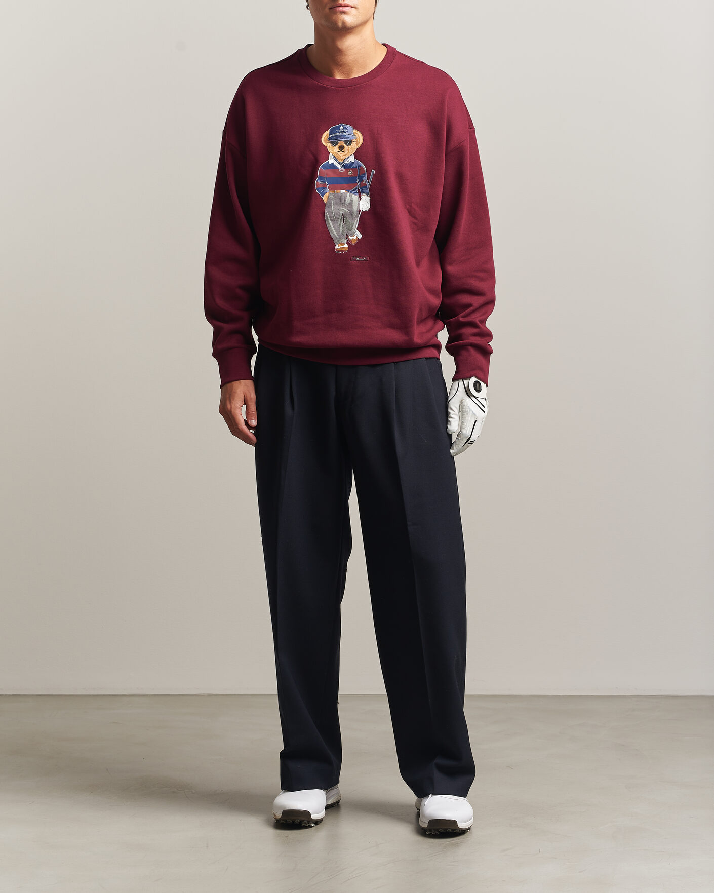 Herre | Trøjer | RLX Ralph Lauren | Polo Ralph Lauren Magic Fleece Bear Sweatshirt Classic Wine