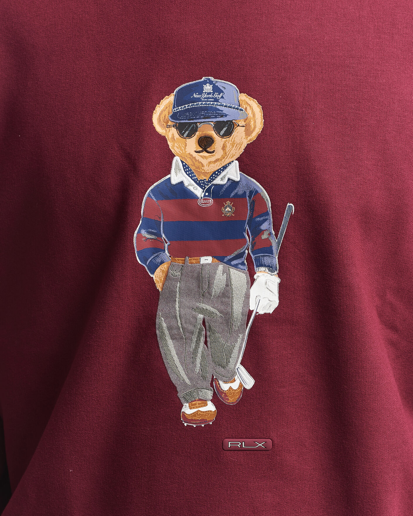 Herre | Trøjer | RLX Ralph Lauren | Polo Ralph Lauren Magic Fleece Bear Sweatshirt Classic Wine