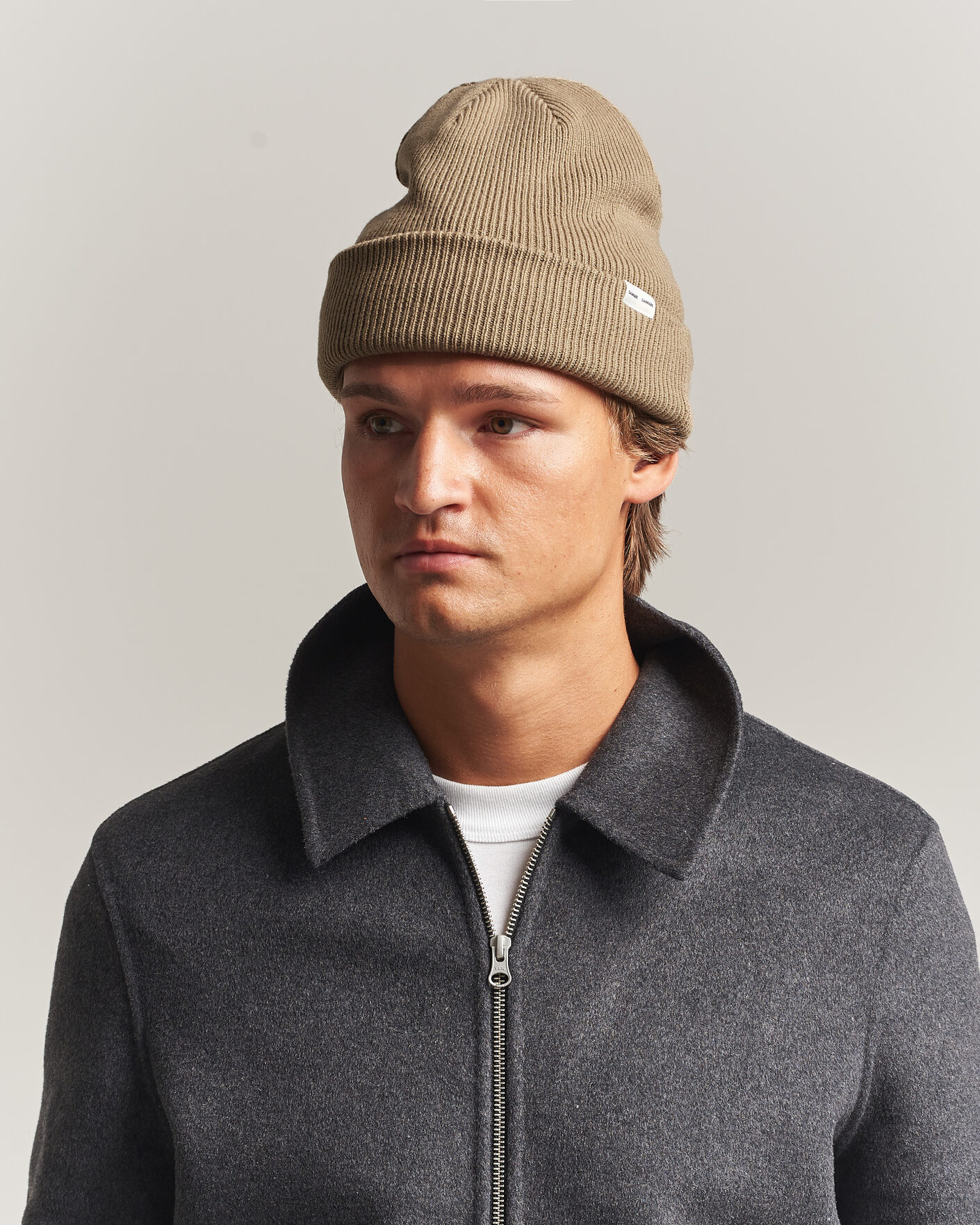 Herre | Huer | Samsøe Samsøe | The Wool Beanie Lead Gray