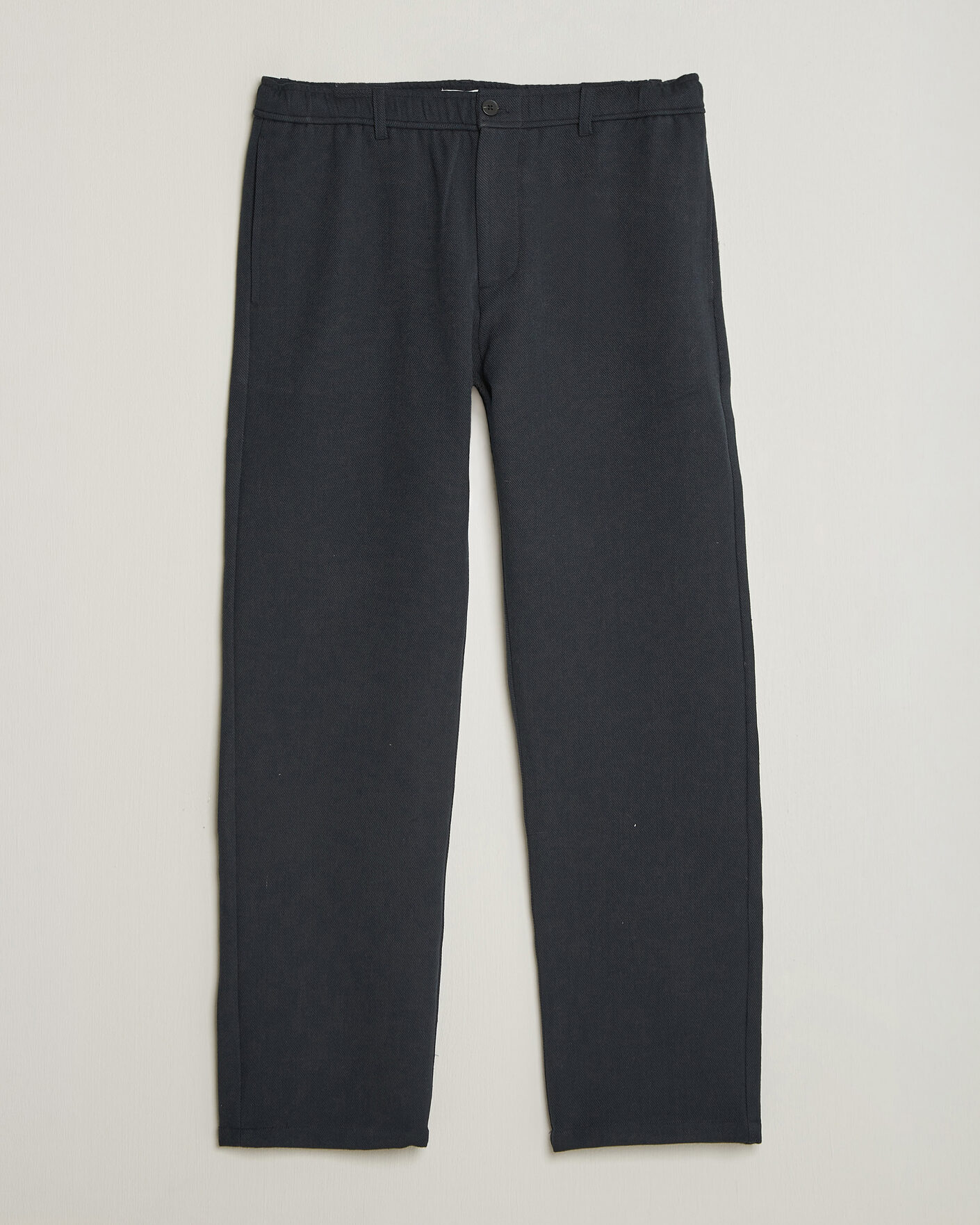 Herre | Bukser | Samsøe Samsøe | Jabari Brushed Cotton Drawstring Trousers Dark Grey Melange