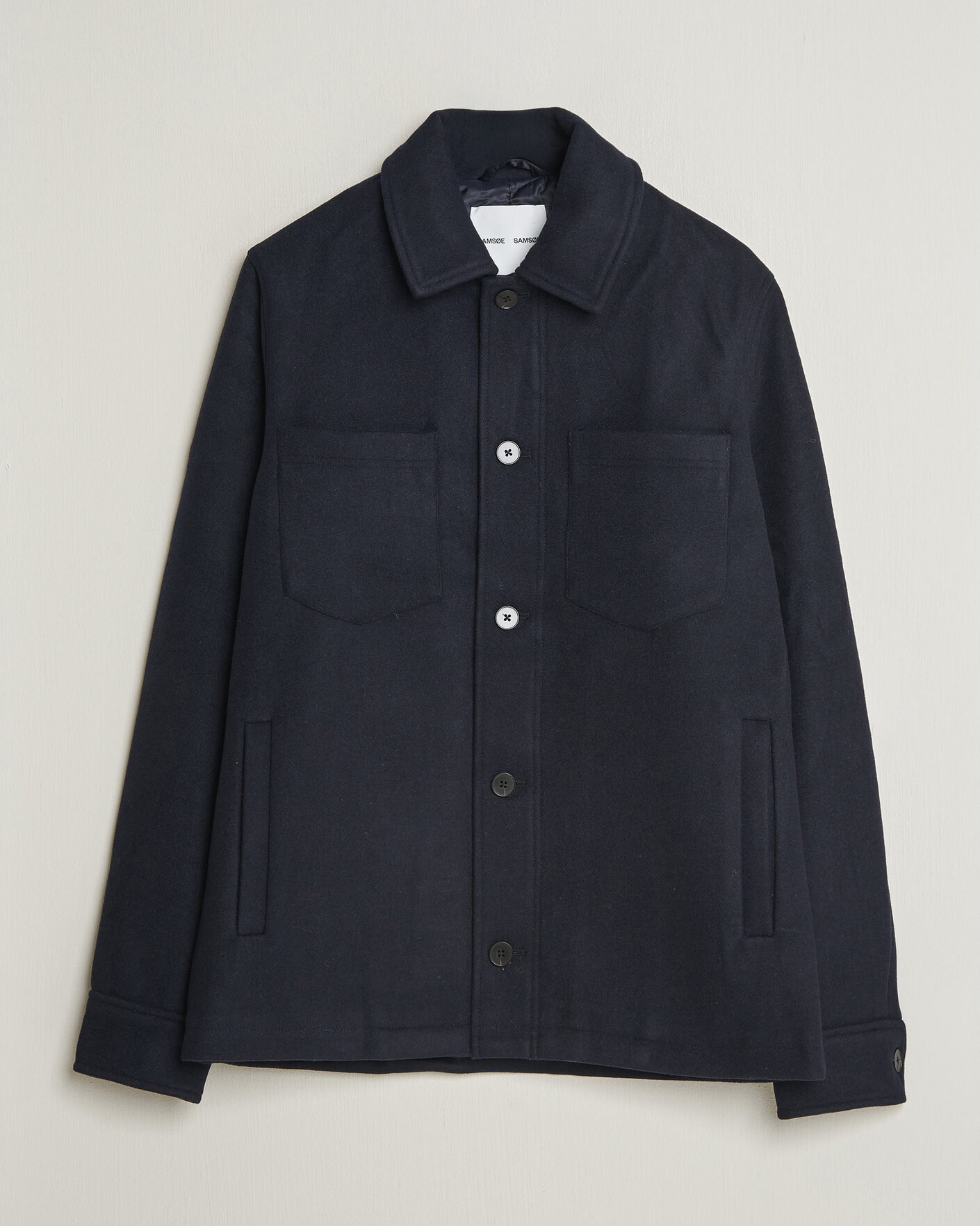 Herre | Jakker | Samsøe Samsøe | Pally Padded Shirt Jacket Salute Navy