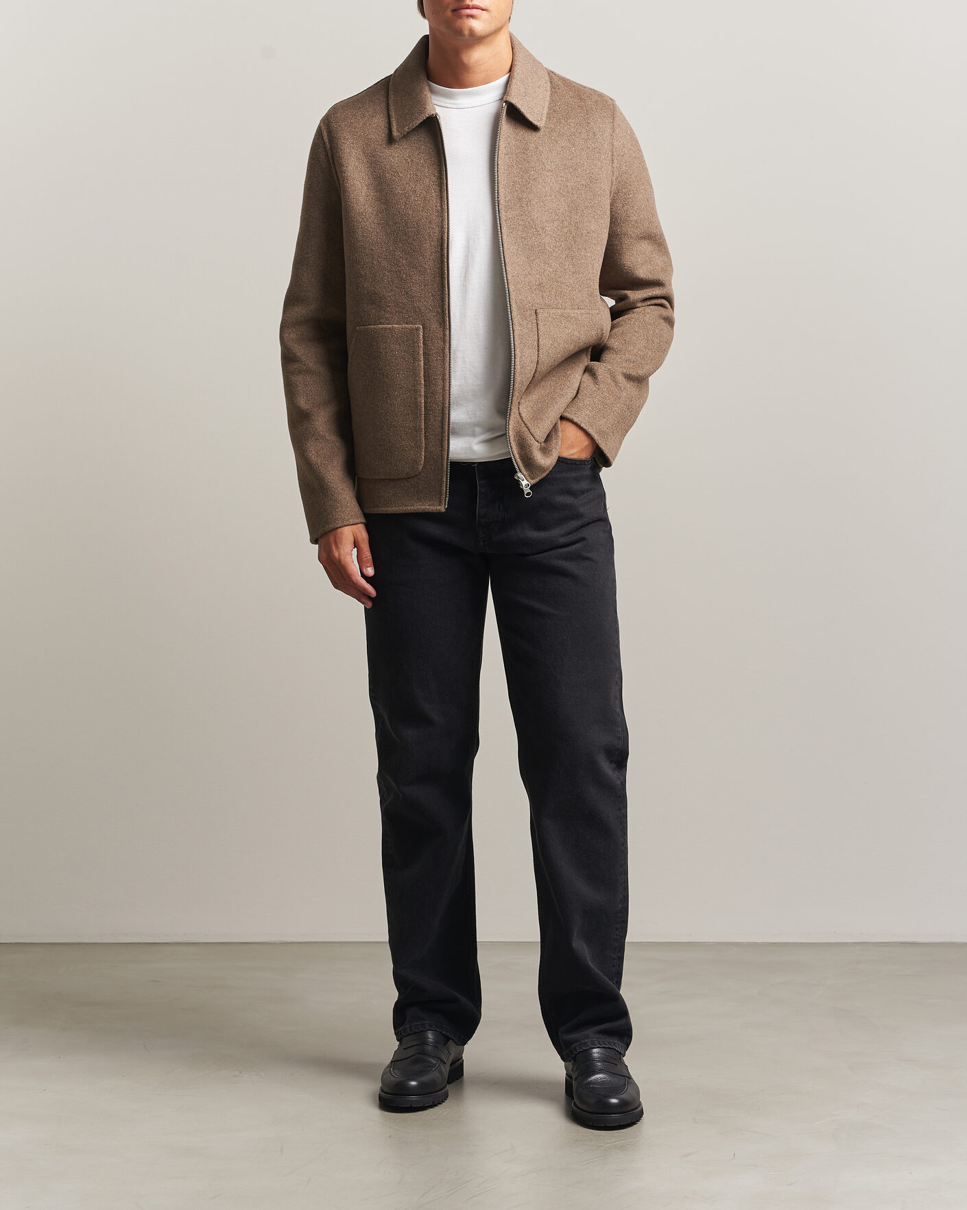 Herre | Jakker | Samsøe Samsøe | Paulo Wool Shirt Jacket Lead Gray Melange