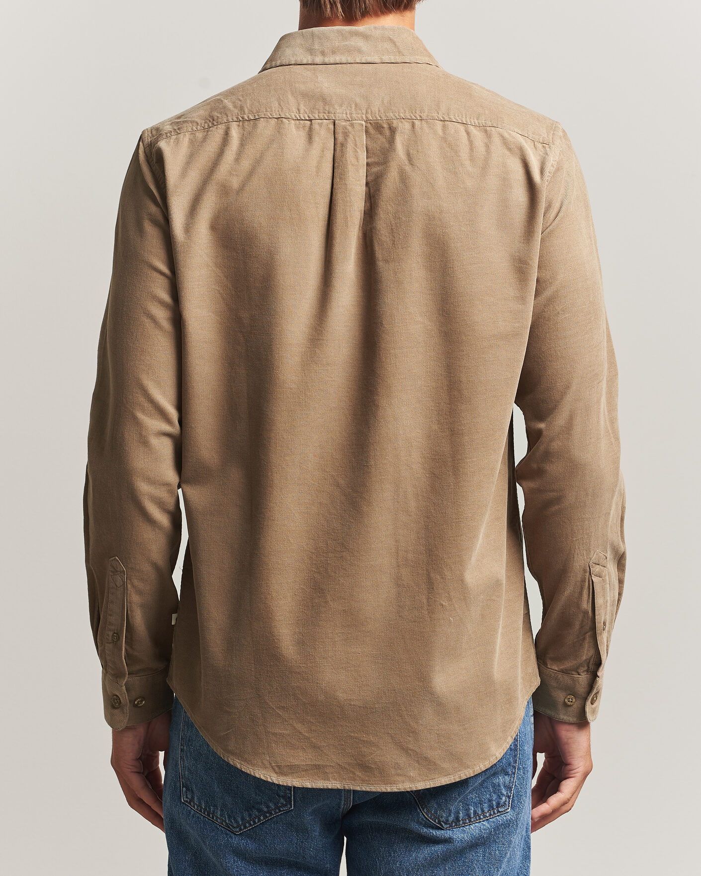 Herre | Skjorter | Samsøe Samsøe | Liam Baby Cord Shirt Lead Gray