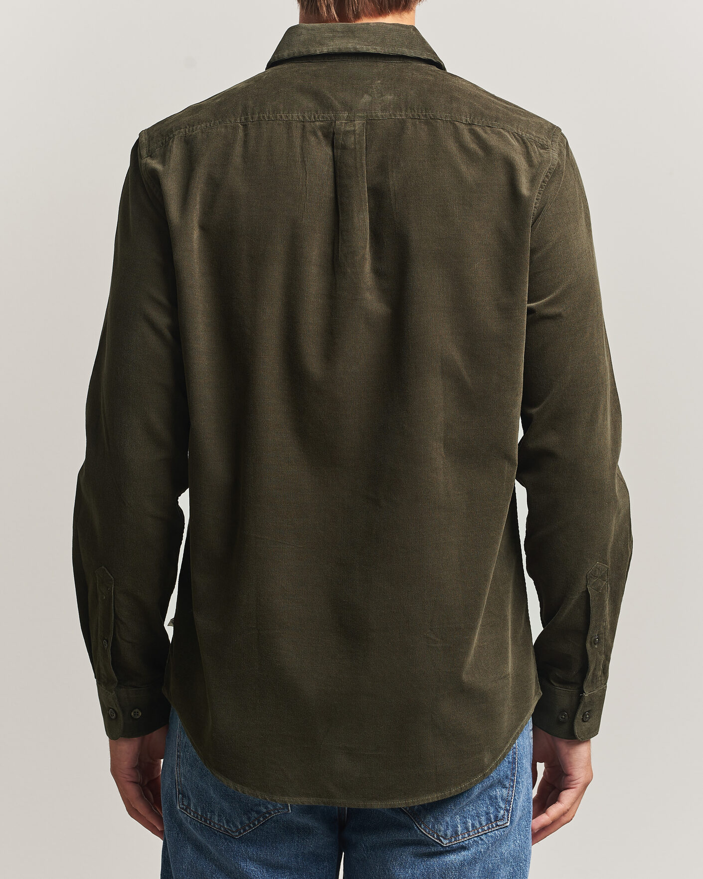 Herre | Skjorter | Samsøe Samsøe | Liam Baby Cord Shirt Forest Night