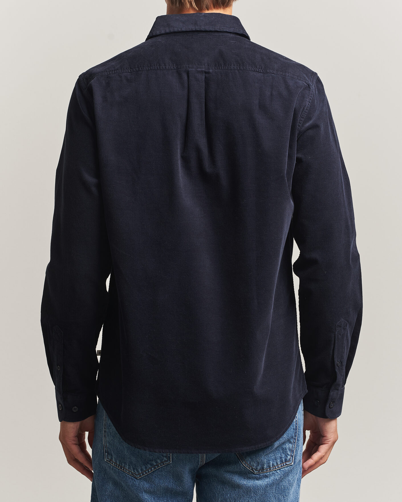 Herre | Skjorter | Samsøe Samsøe | Liam Baby Cord Shirt Salute Navy