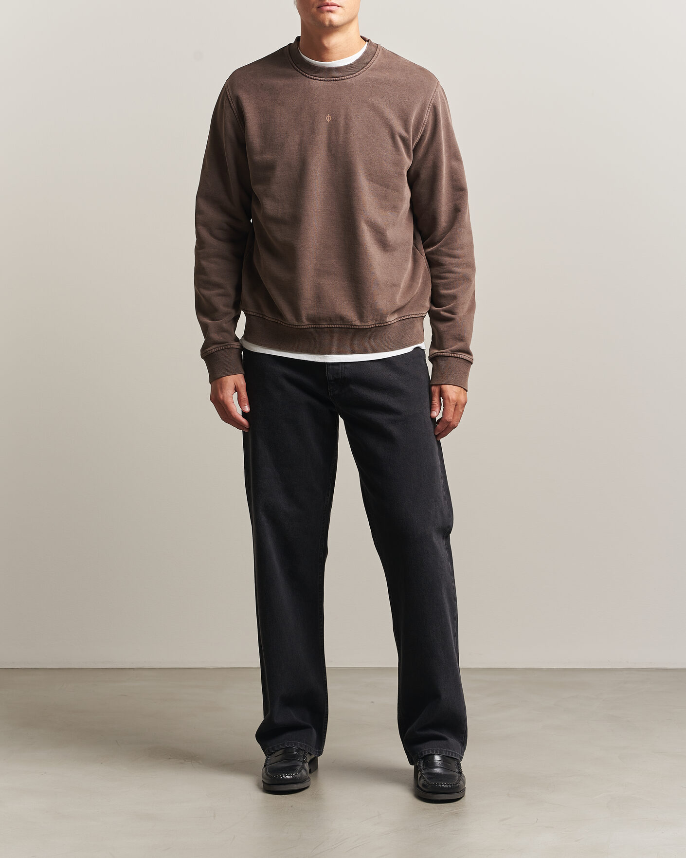 Herre | Trøjer | Samsøe Samsøe | Ollie Washed Crew Neck Sweatshirt Delicioso