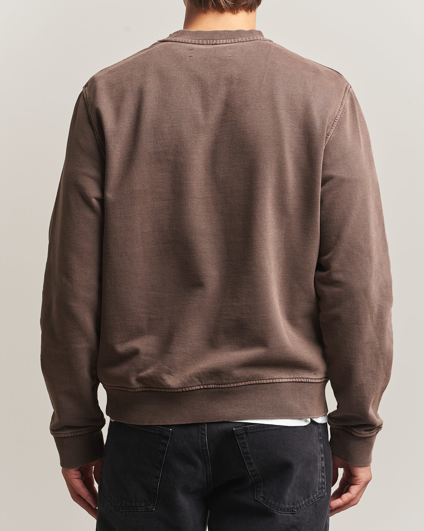 Herre | Trøjer | Samsøe Samsøe | Ollie Washed Crew Neck Sweatshirt Delicioso