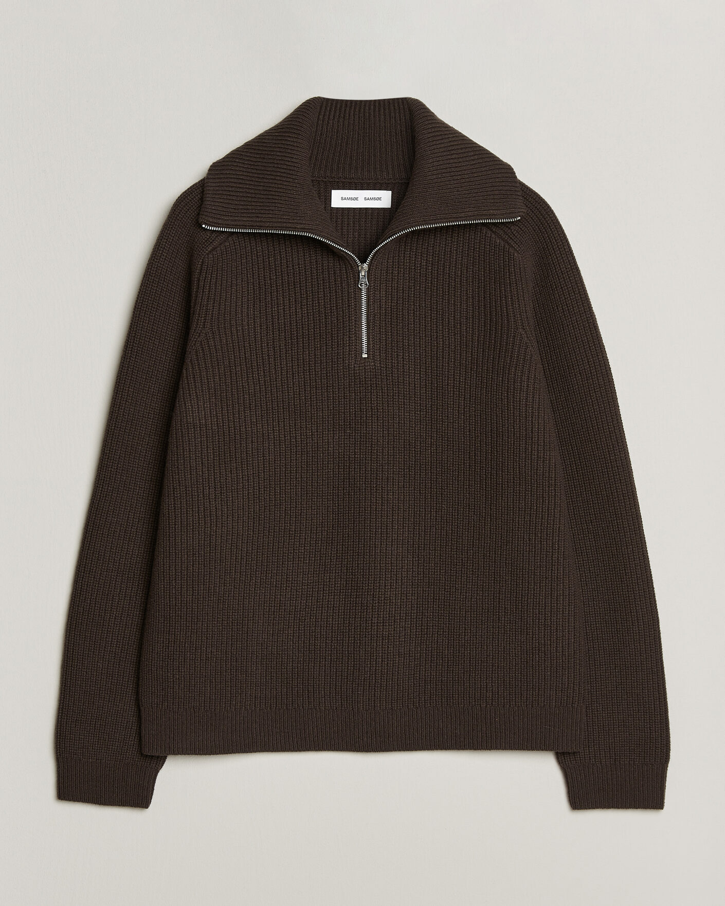 Herre | Trøjer | Samsøe Samsøe | Rick Wool Heavy Knitted Half Zip Delicioso