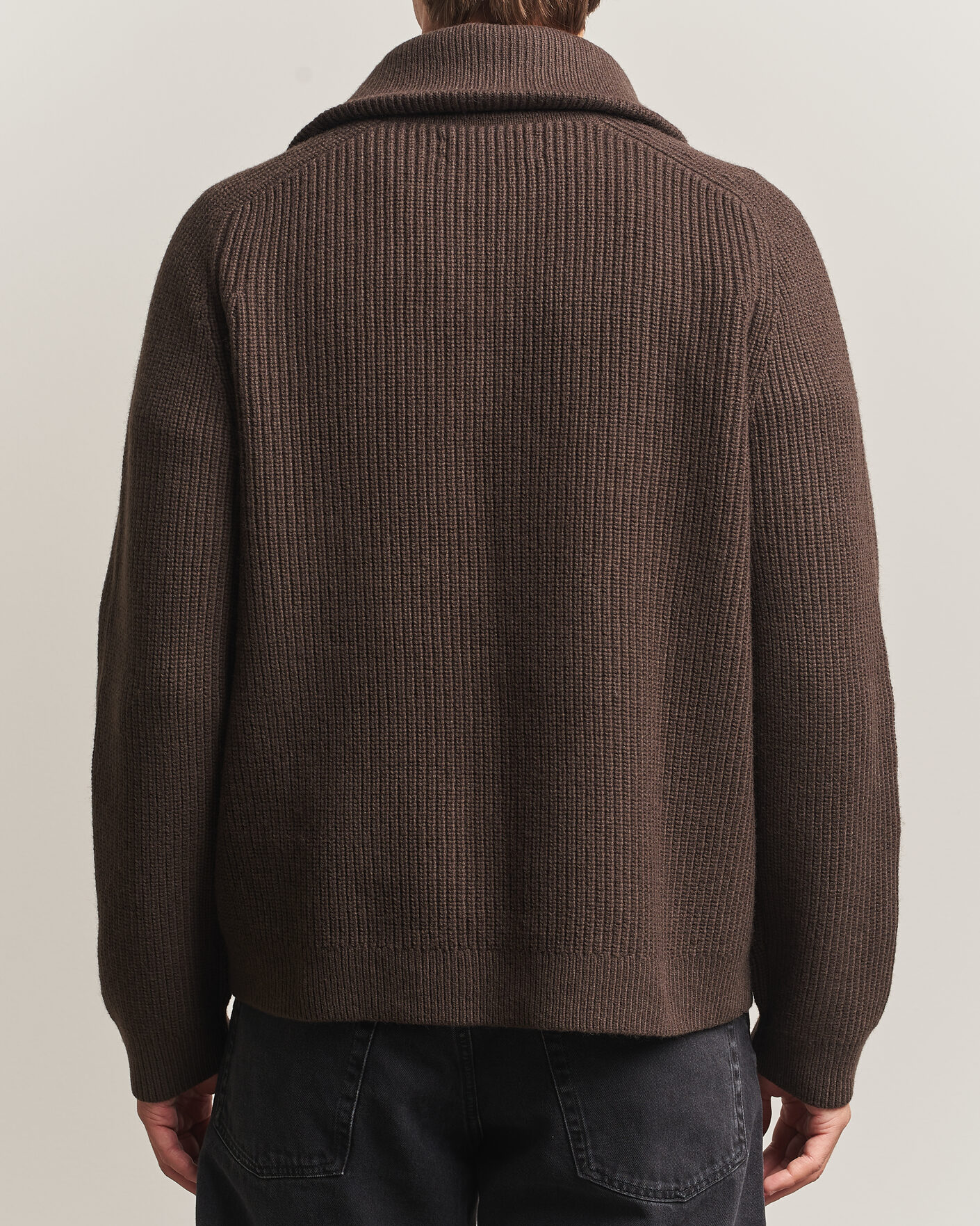Herre | Trøjer | Samsøe Samsøe | Rick Wool Heavy Knitted Half Zip Delicioso