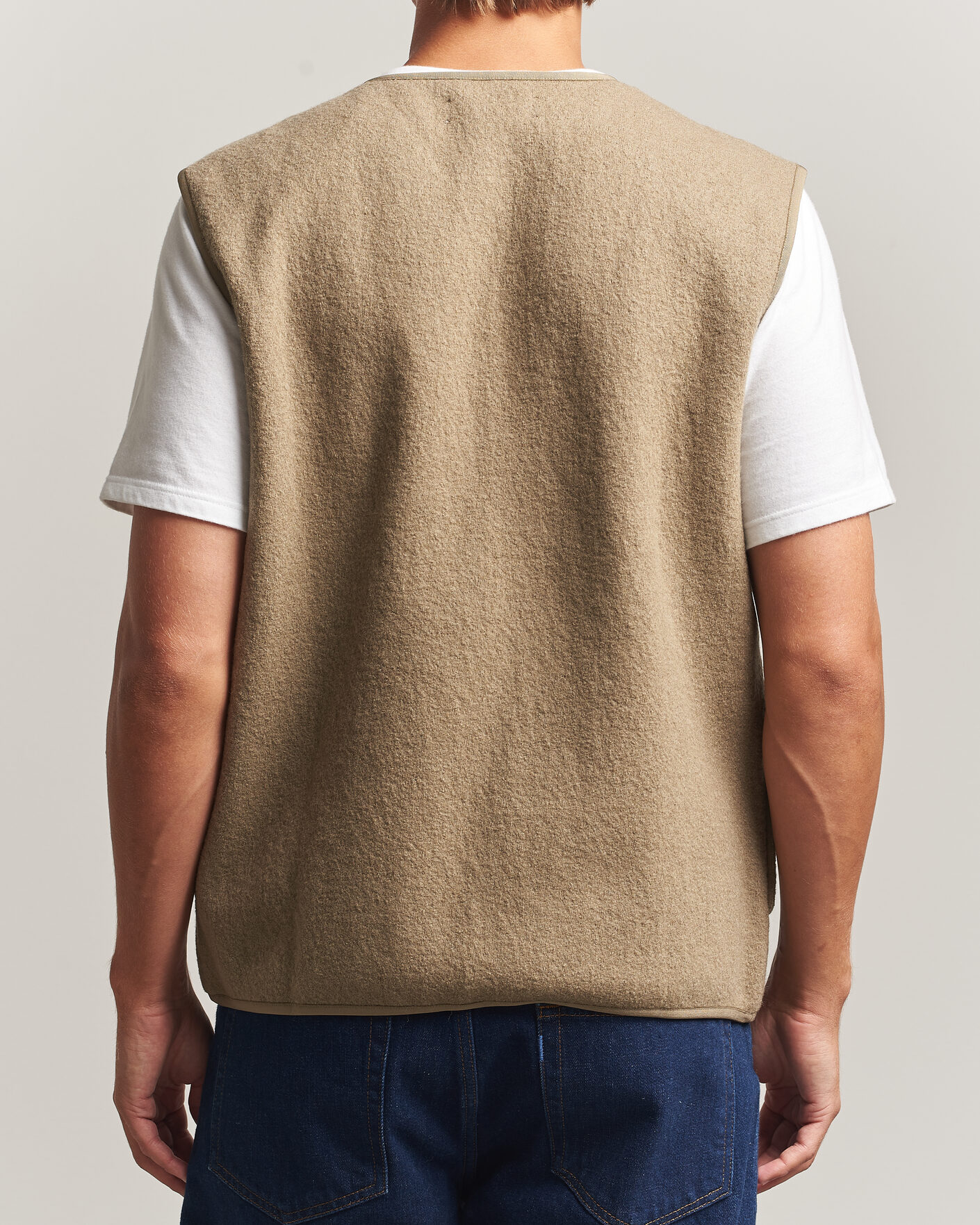 Herre | Trøjer | Samsøe Samsøe | Hannes Boiled Wool Vest Lead Gray