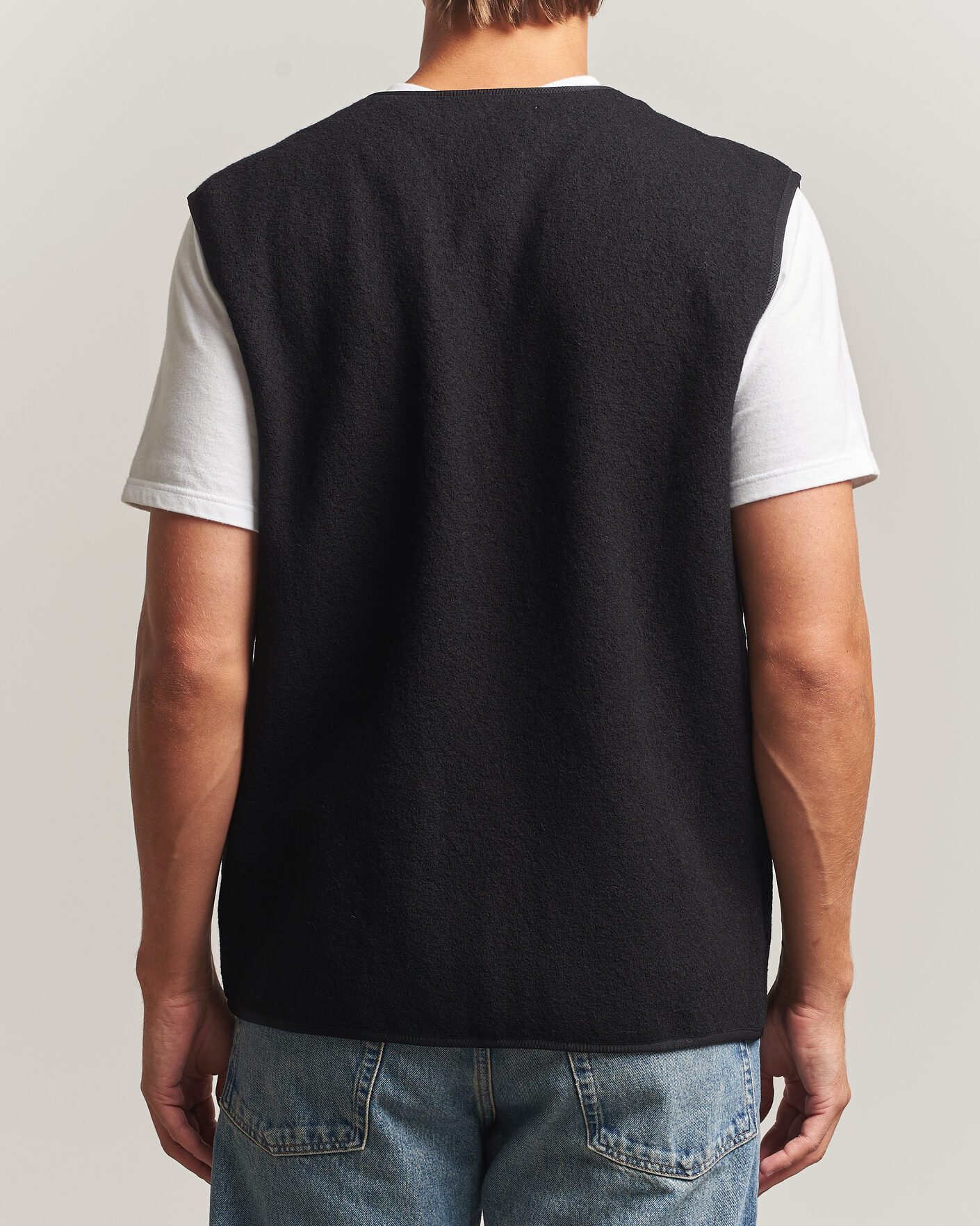 Herre | Trøjer | Samsøe Samsøe | Hannes Boiled Wool Vest Black