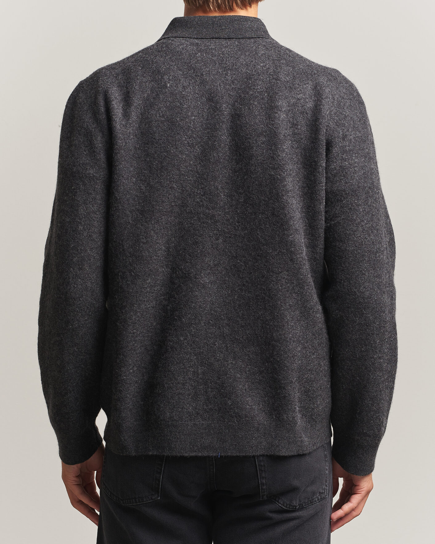 Herre | Trøjer | Samsøe Samsøe | Richard Wool Knitted Cardigan Dark Grey Melange