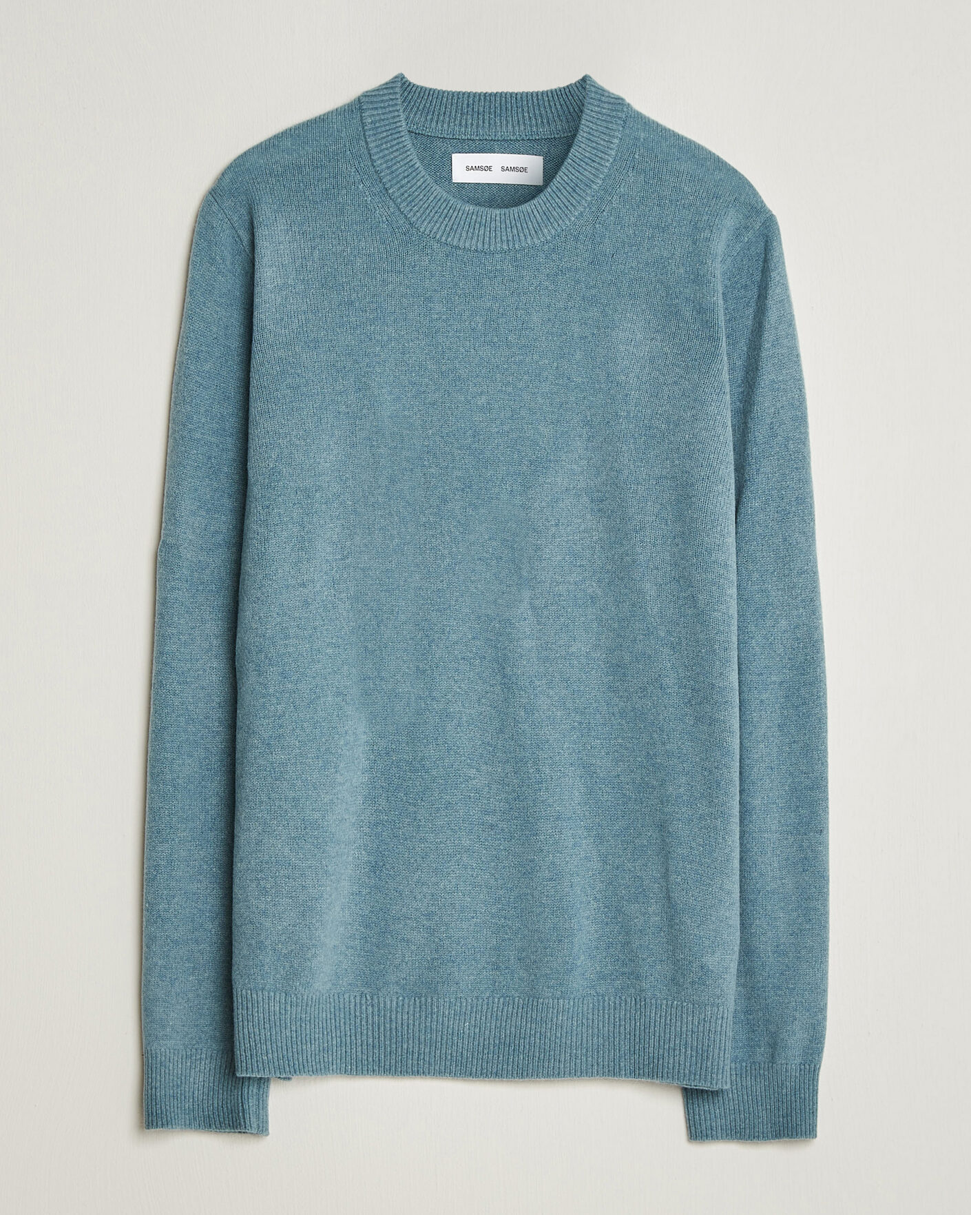 Herre | Trøjer | Samsøe Samsøe | Isak Knitted Crew Neck Stormy Sea