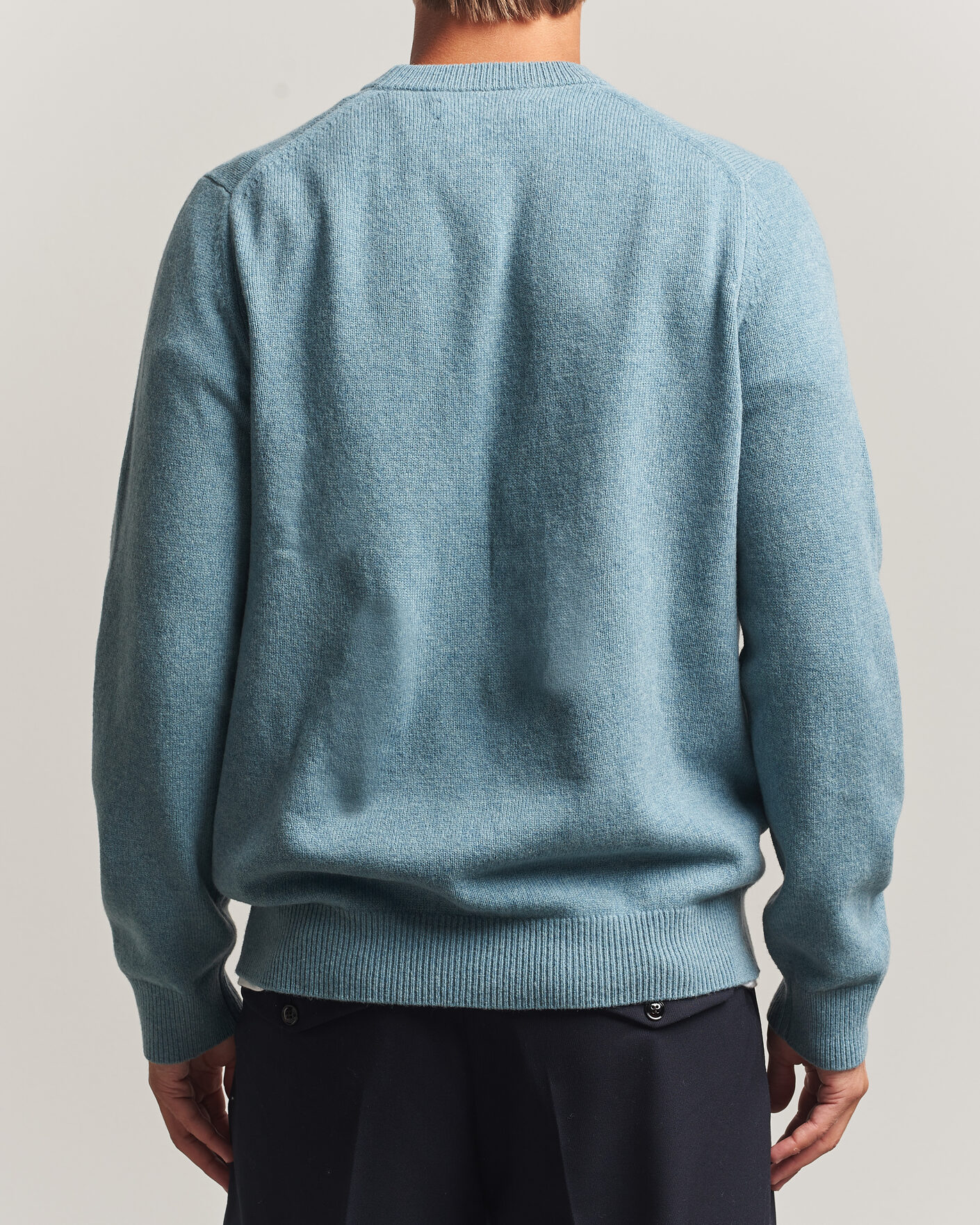 Herre | Trøjer | Samsøe Samsøe | Isak Knitted Crew Neck Stormy Sea