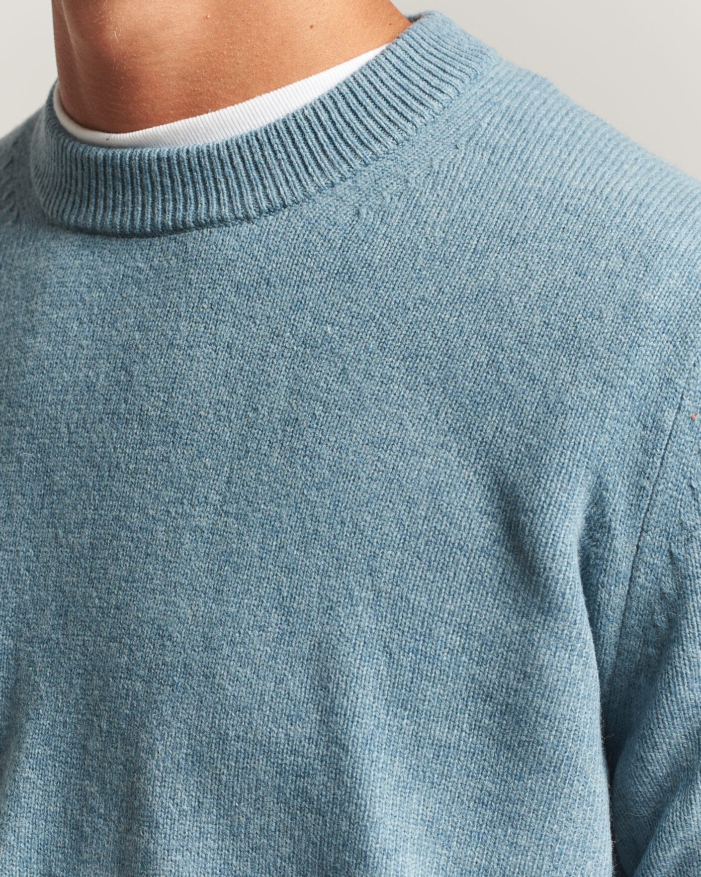 Herre | Trøjer | Samsøe Samsøe | Isak Knitted Crew Neck Stormy Sea