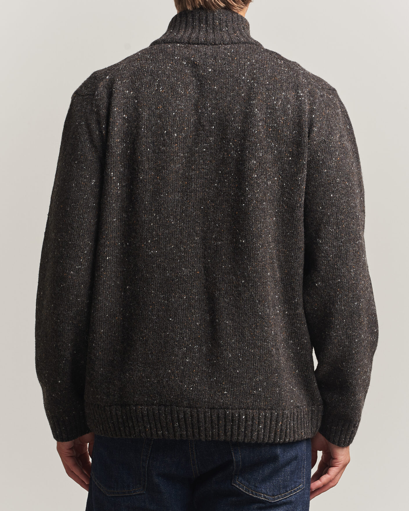 Herre | Trøjer | Samsøe Samsøe | Nate Donegal Wool Knitted Full Zip Delicioso