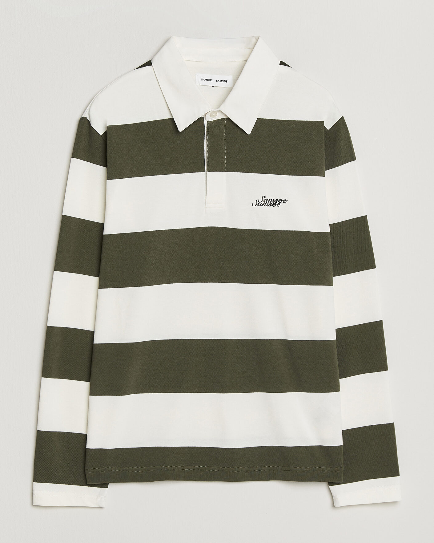 Herre | Trøjer | Samsøe Samsøe | Kevin Barstriped Rugger Forest Night/White