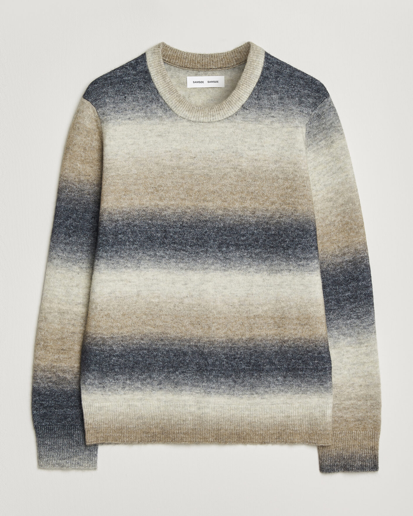 Herre | Trøjer | Samsøe Samsøe | Aiden Wool/Alpaca Knitted Striped Sweater Multi