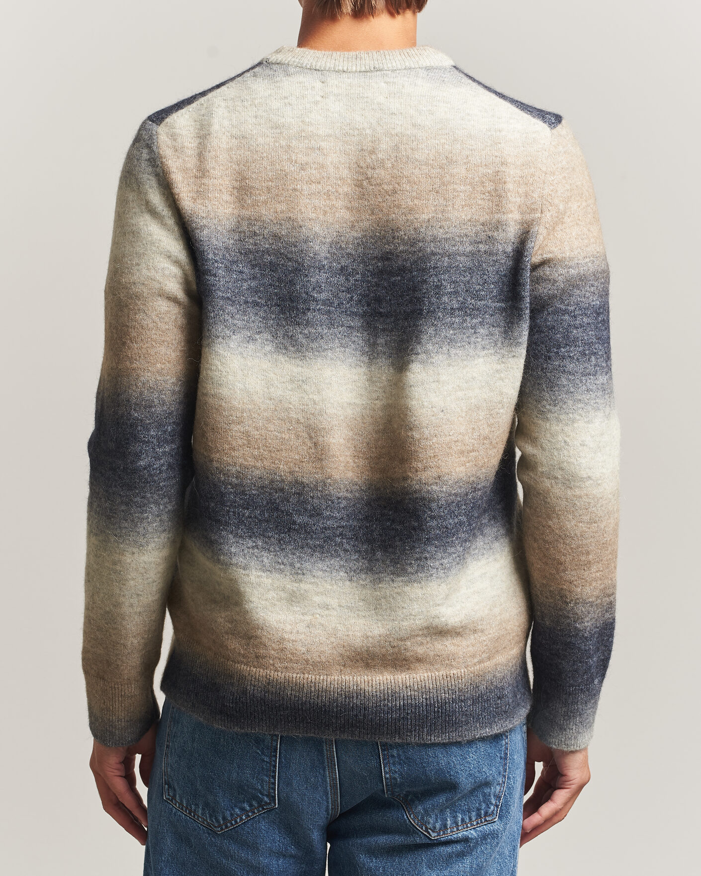 Herre | Trøjer | Samsøe Samsøe | Aiden Wool/Alpaca Knitted Striped Sweater Multi