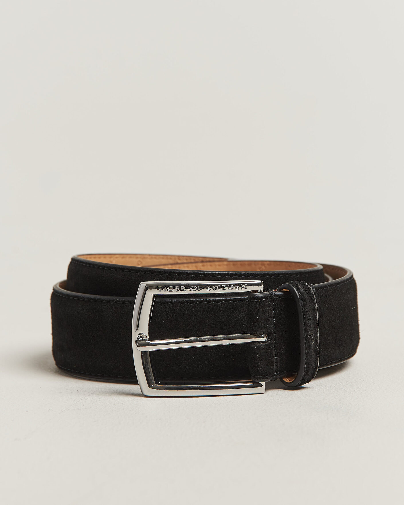 Herre | Bælter | Tiger of Sweden | Bergstroms Suede Belt Black