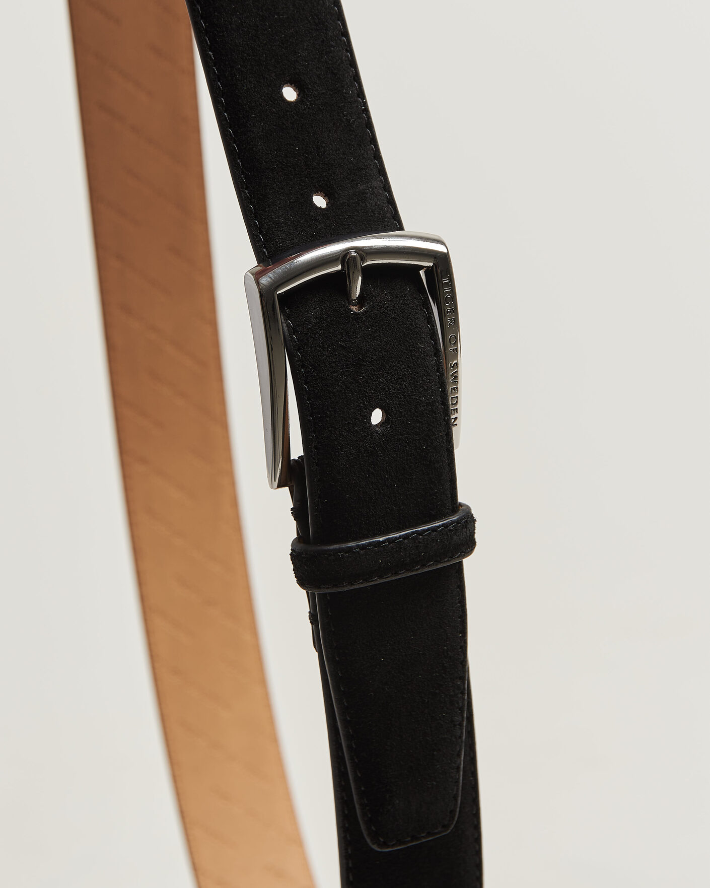 Herre | Bælter | Tiger of Sweden | Bergstroms Suede Belt Black