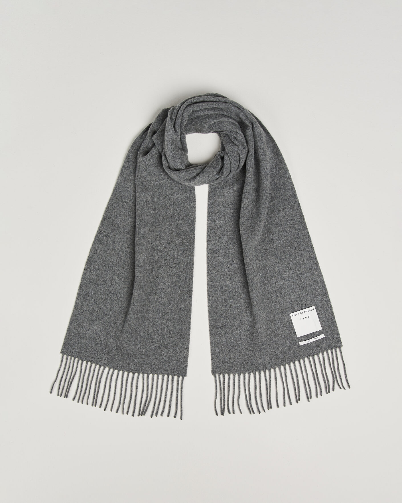 Herre | Halstørklæder | Tiger of Sweden | Sylan Wool Scarf Charcoal