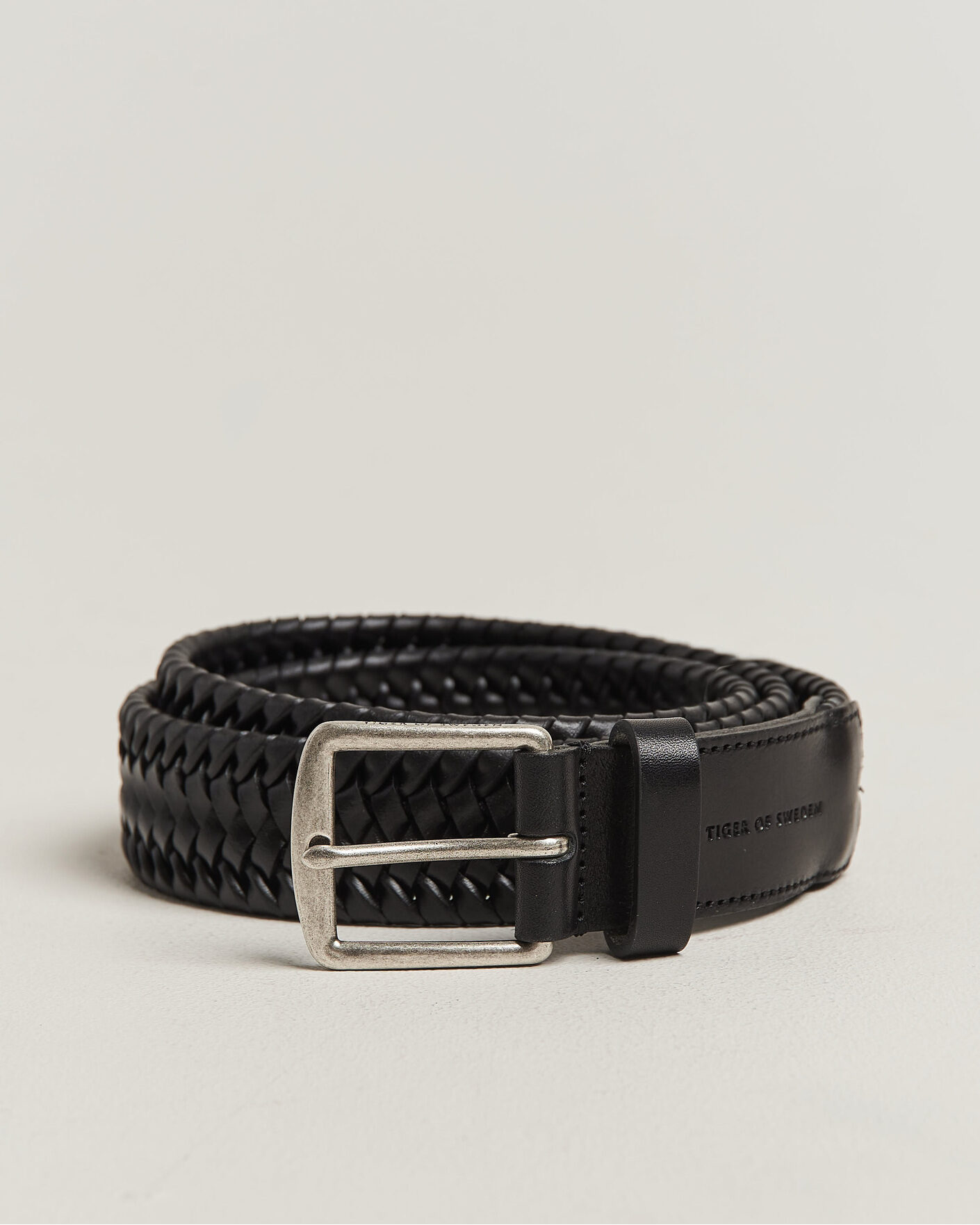 Herre | Bælter | Tiger of Sweden | Braidant Braided Belt Black