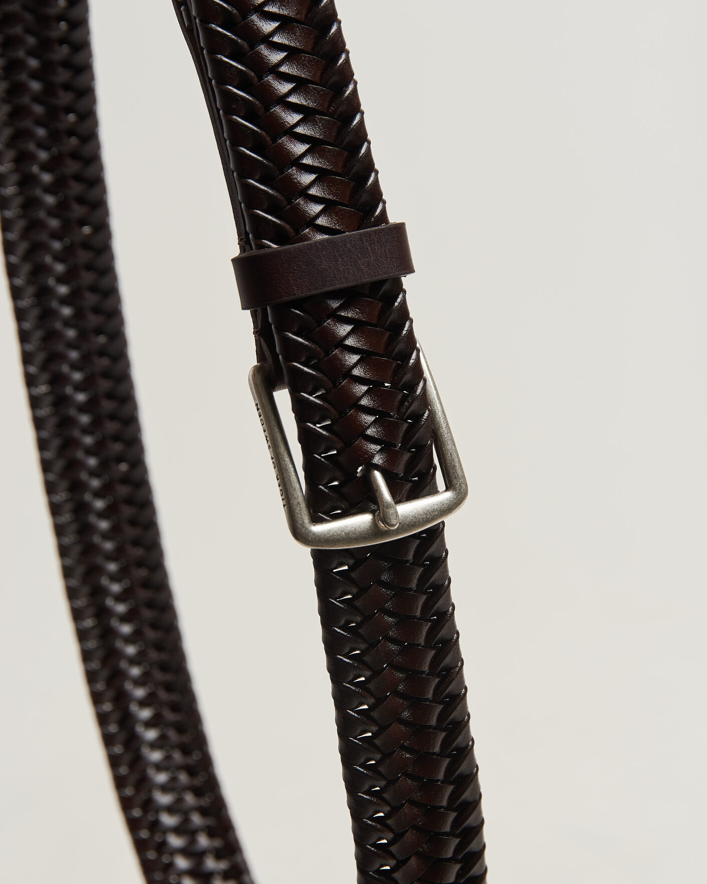 Herre | Bælter | Tiger of Sweden | Braidant Braided Belt Dark Brown