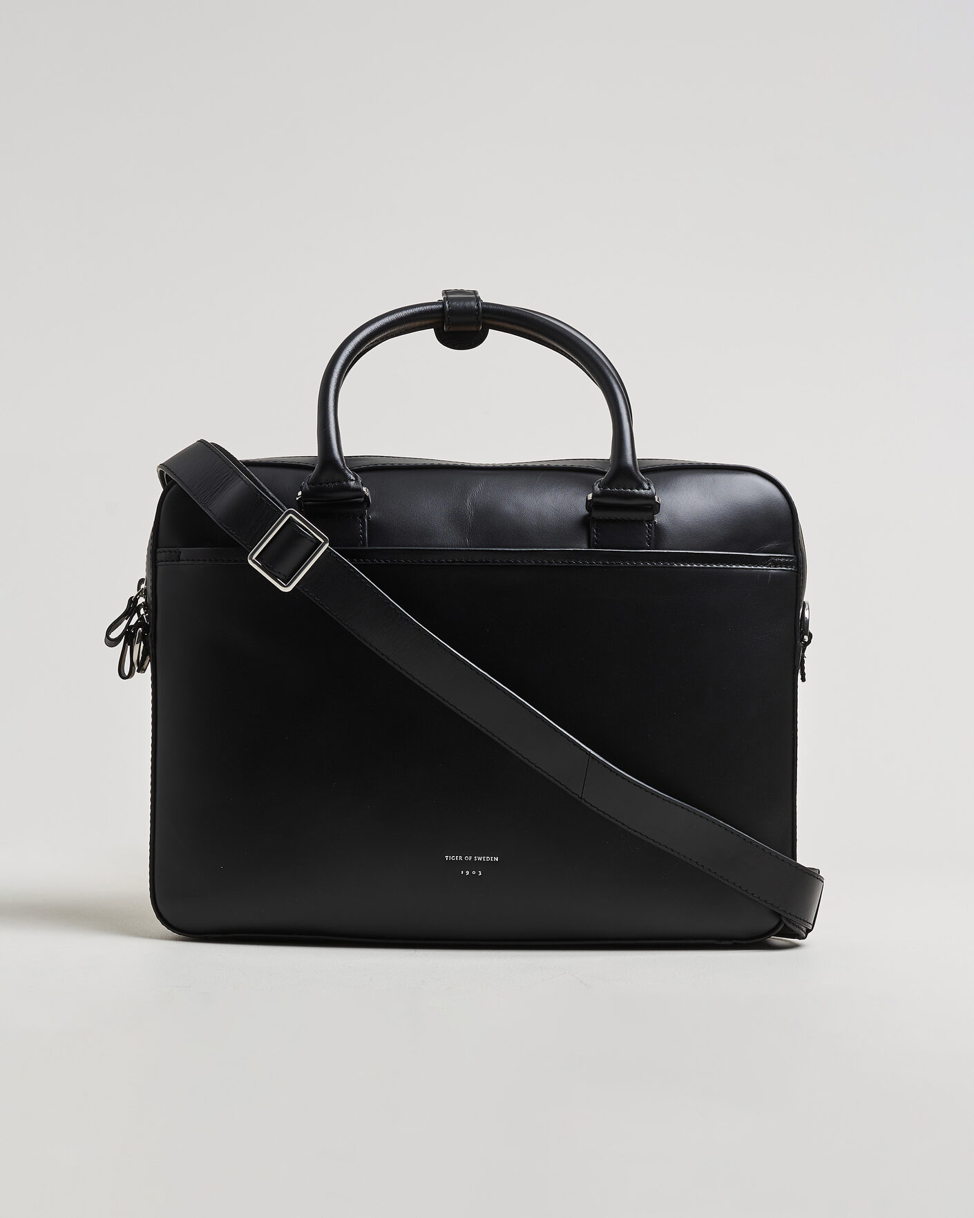 Herre | Tasker | Tiger of Sweden | Bosun Smooth Leather Briefcase Black