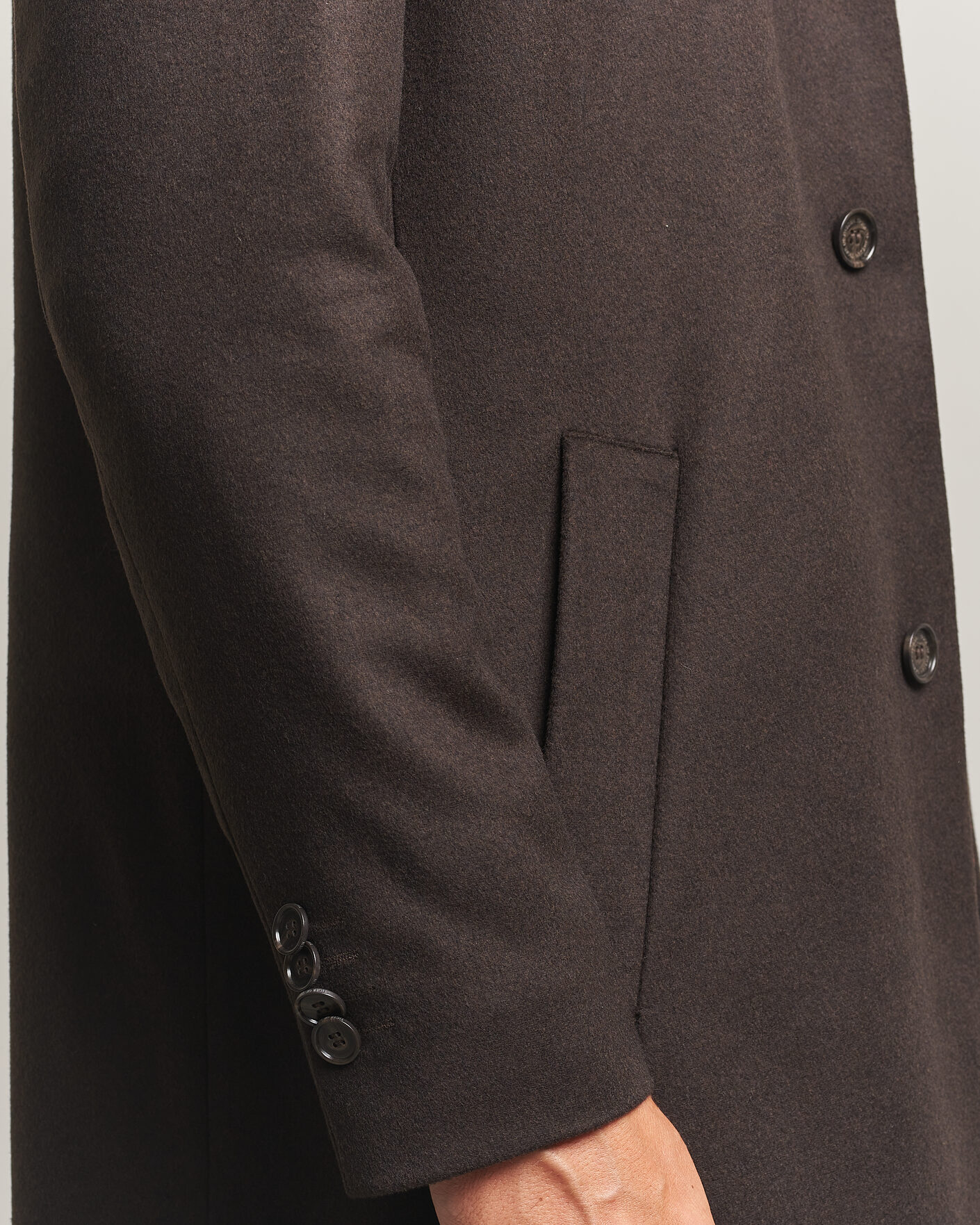 Herre | Jakker | Tiger of Sweden | Aleric Wool/Cashmere Coat Espresso