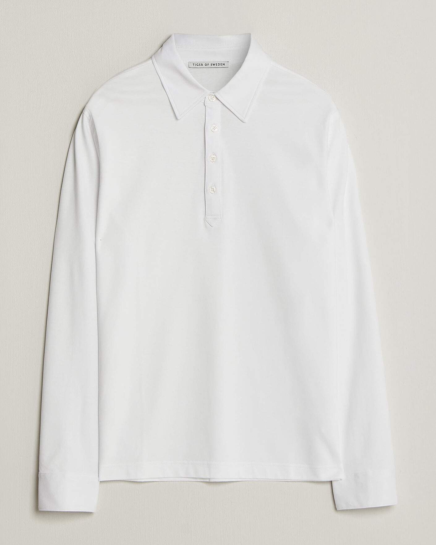 Herre | Polotrøjer | Tiger of Sweden | Tanner Mercerized Cotton Polo Pure White