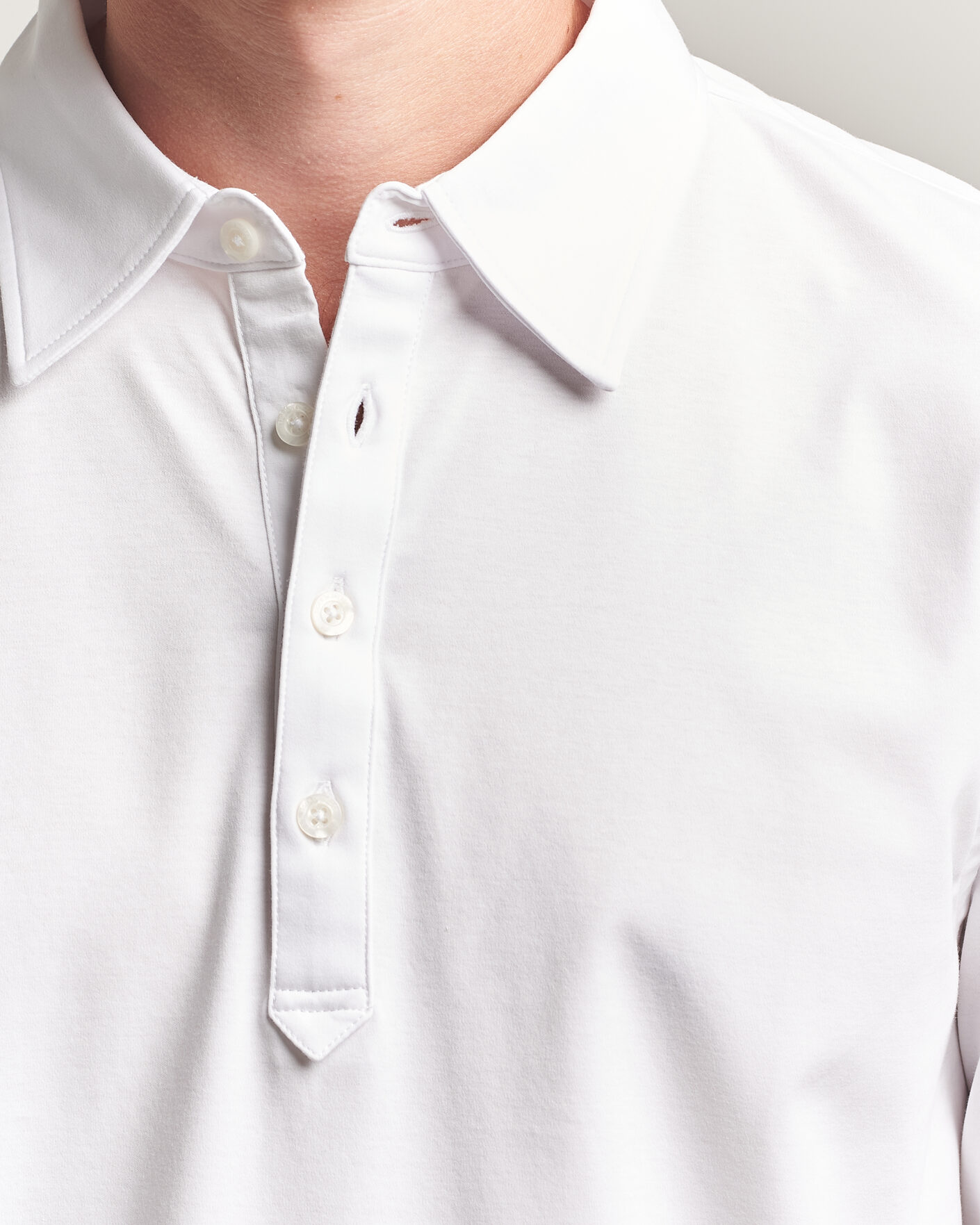 Herre | Polotrøjer | Tiger of Sweden | Tanner Mercerized Cotton Polo Pure White
