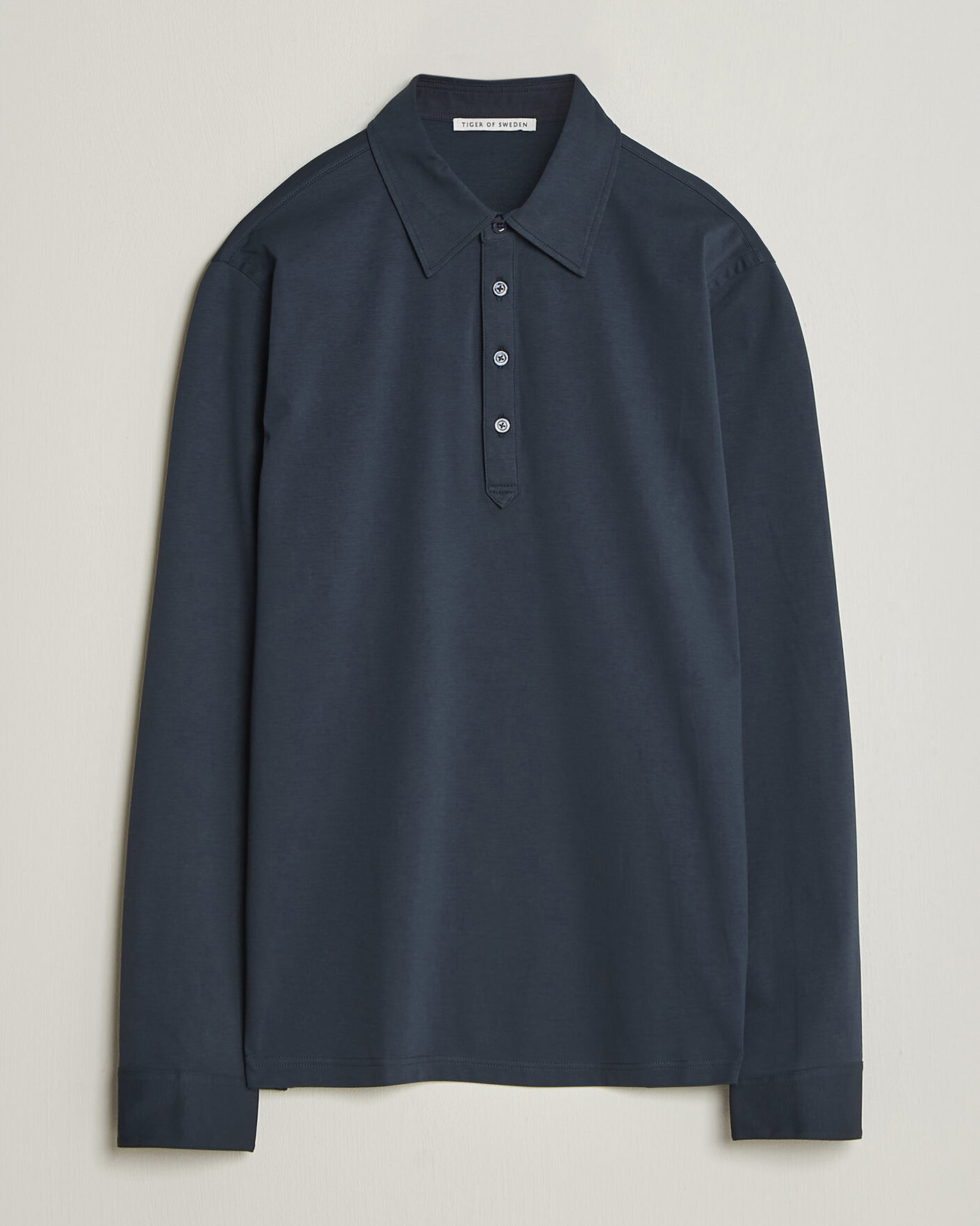Herre | Polotrøjer | Tiger of Sweden | Tanner Mercerized Cotton Polo Light Ink
