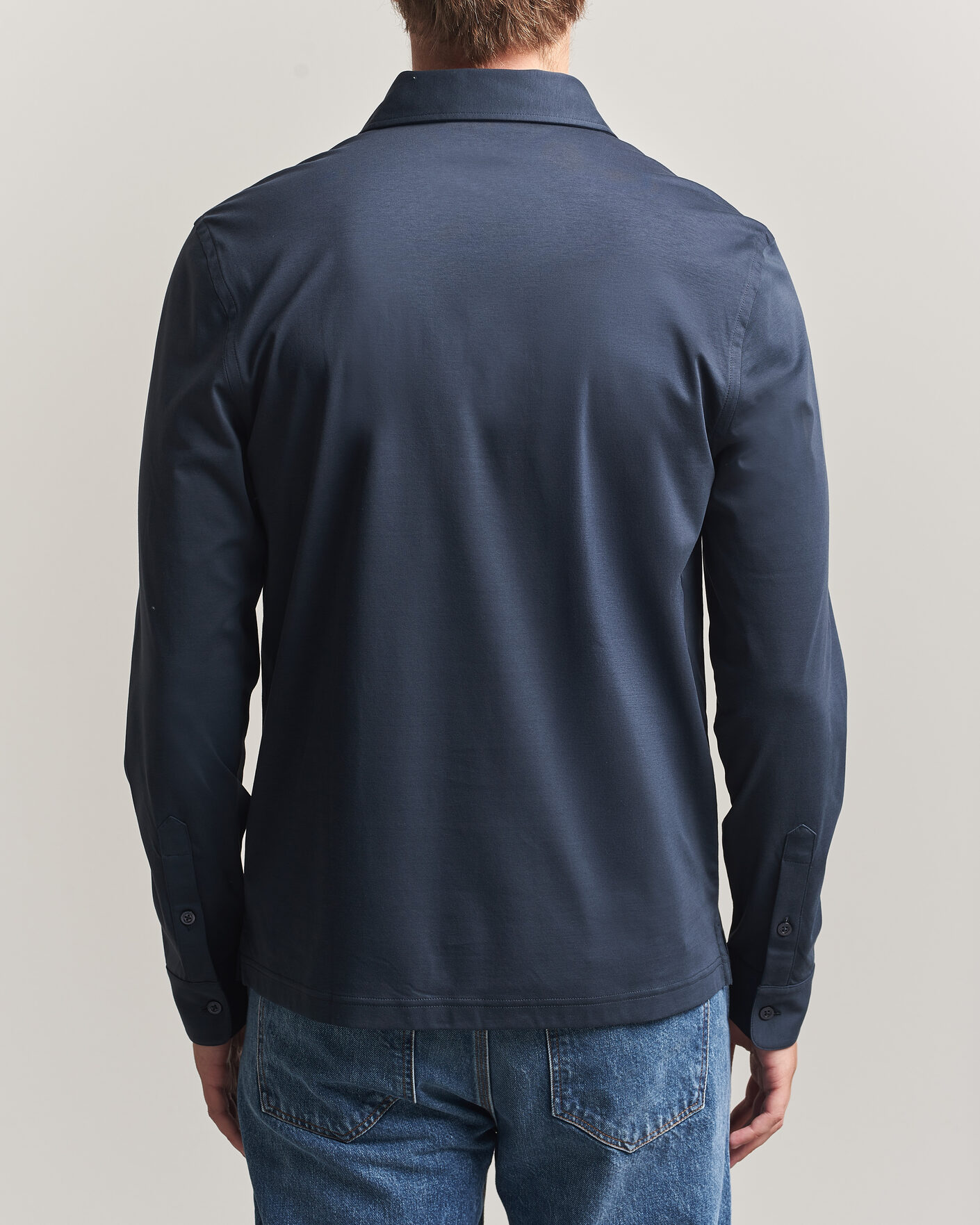 Herre | Polotrøjer | Tiger of Sweden | Tanner Mercerized Cotton Polo Light Ink