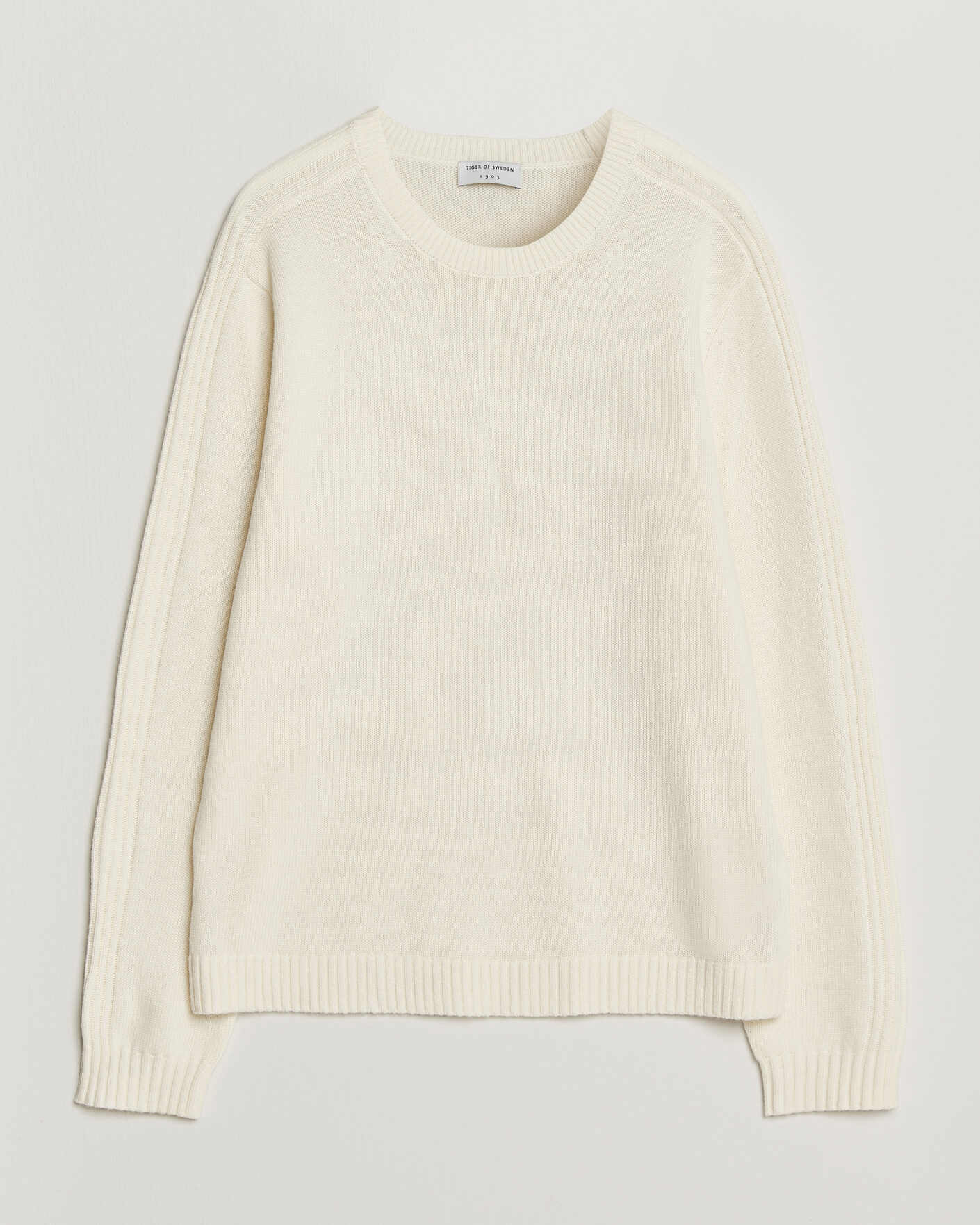 Herre | Trøjer | Tiger of Sweden | Wilfred Wool/Cashmere Sweater Porcelain Cream
