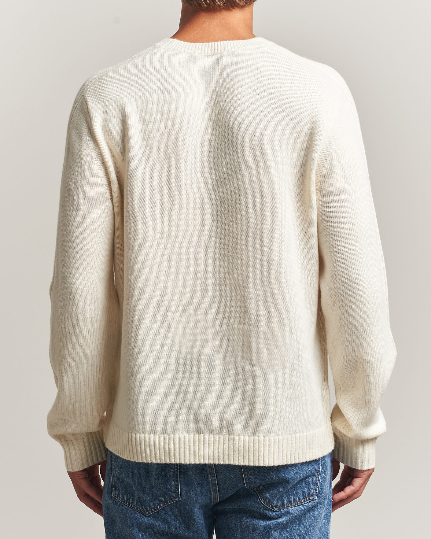Herre | Trøjer | Tiger of Sweden | Wilfred Wool/Cashmere Sweater Porcelain Cream