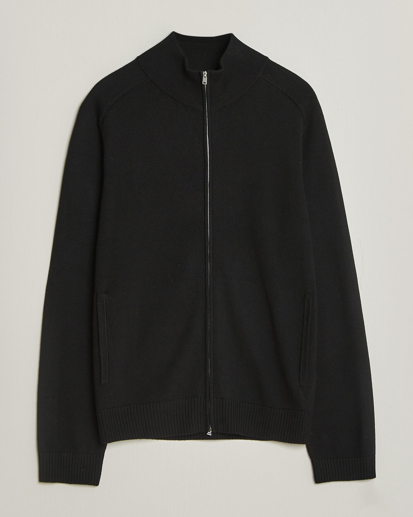 Herre | Trøjer | Tiger of Sweden | Cassian Wool Full Zip Black