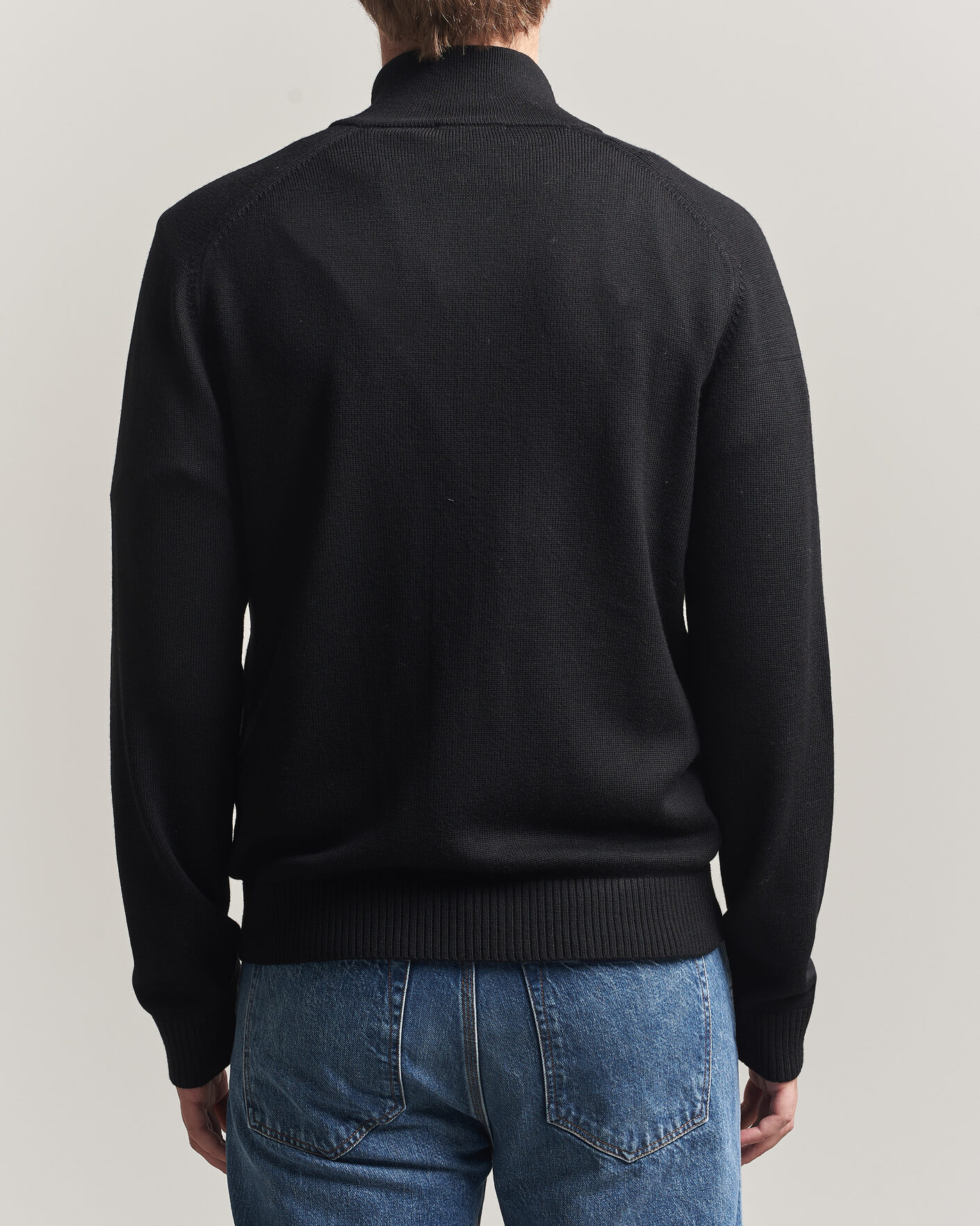 Herre | Trøjer | Tiger of Sweden | Cassian Wool Full Zip Black