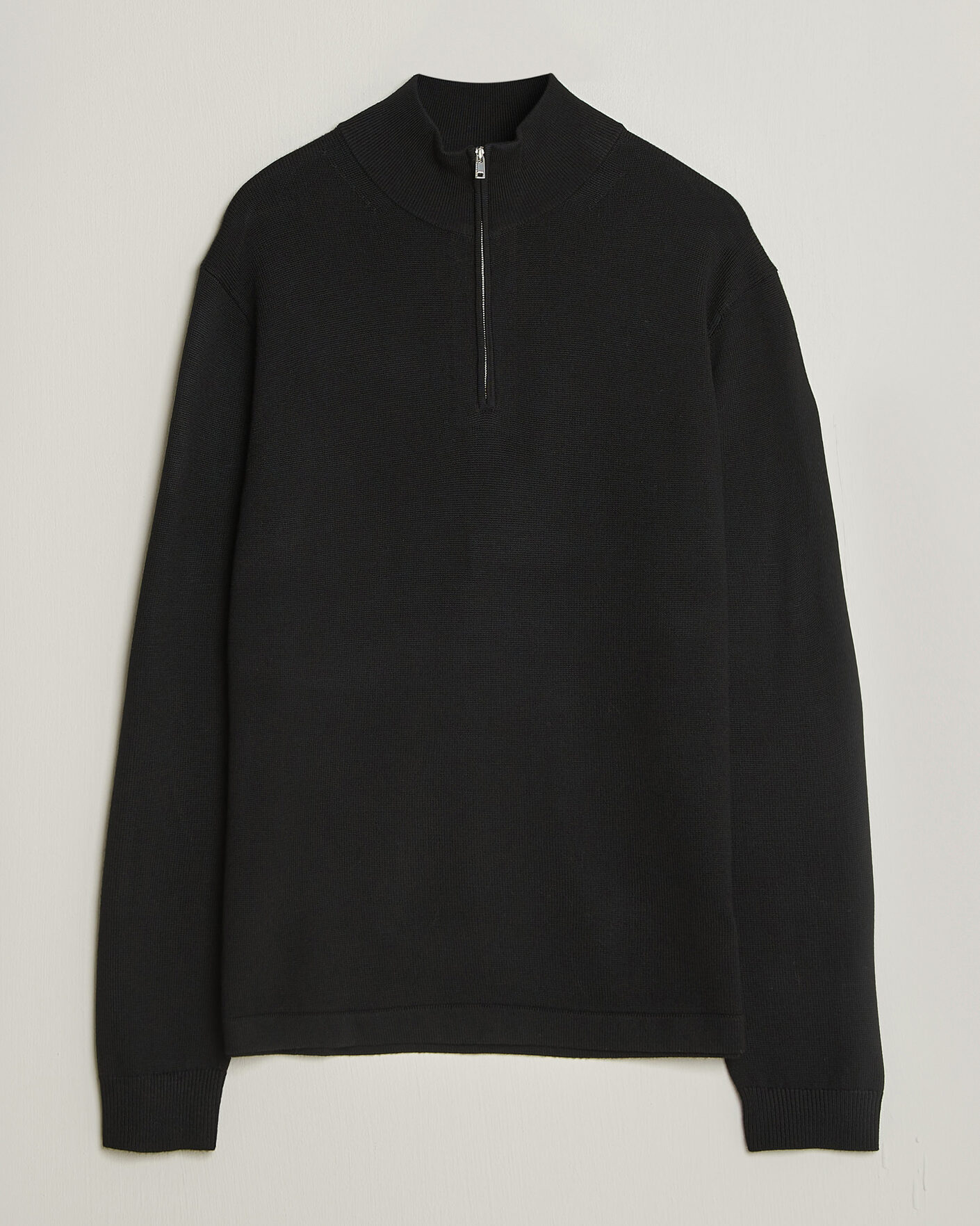 Herre | Trøjer | Tiger of Sweden | Travis Wool Half Zip Black