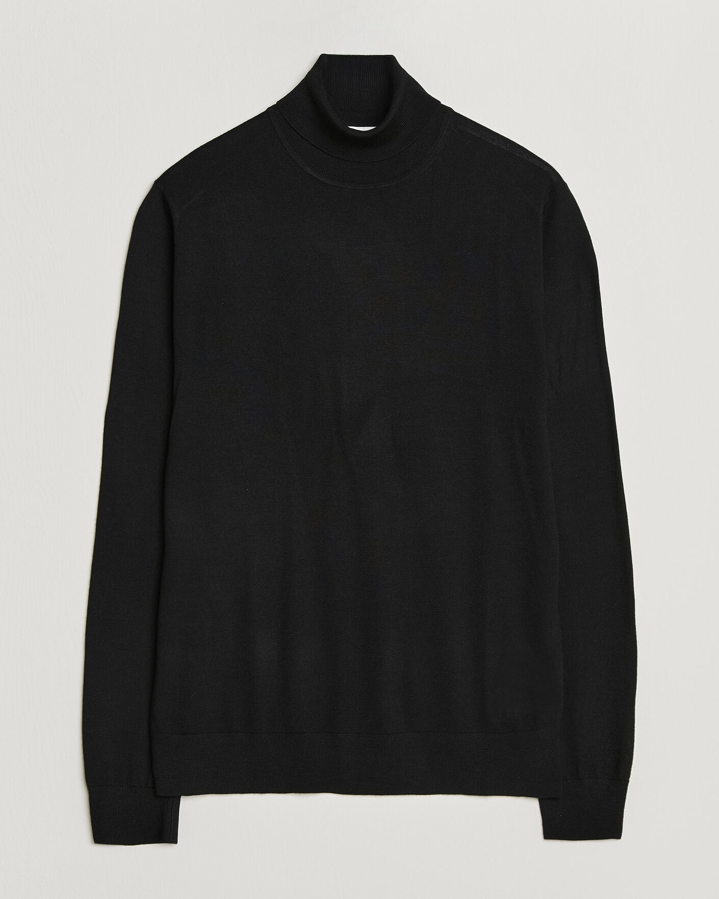 Herre | Trøjer | Tiger of Sweden | Nevile Extra Fine Merino Polo Black