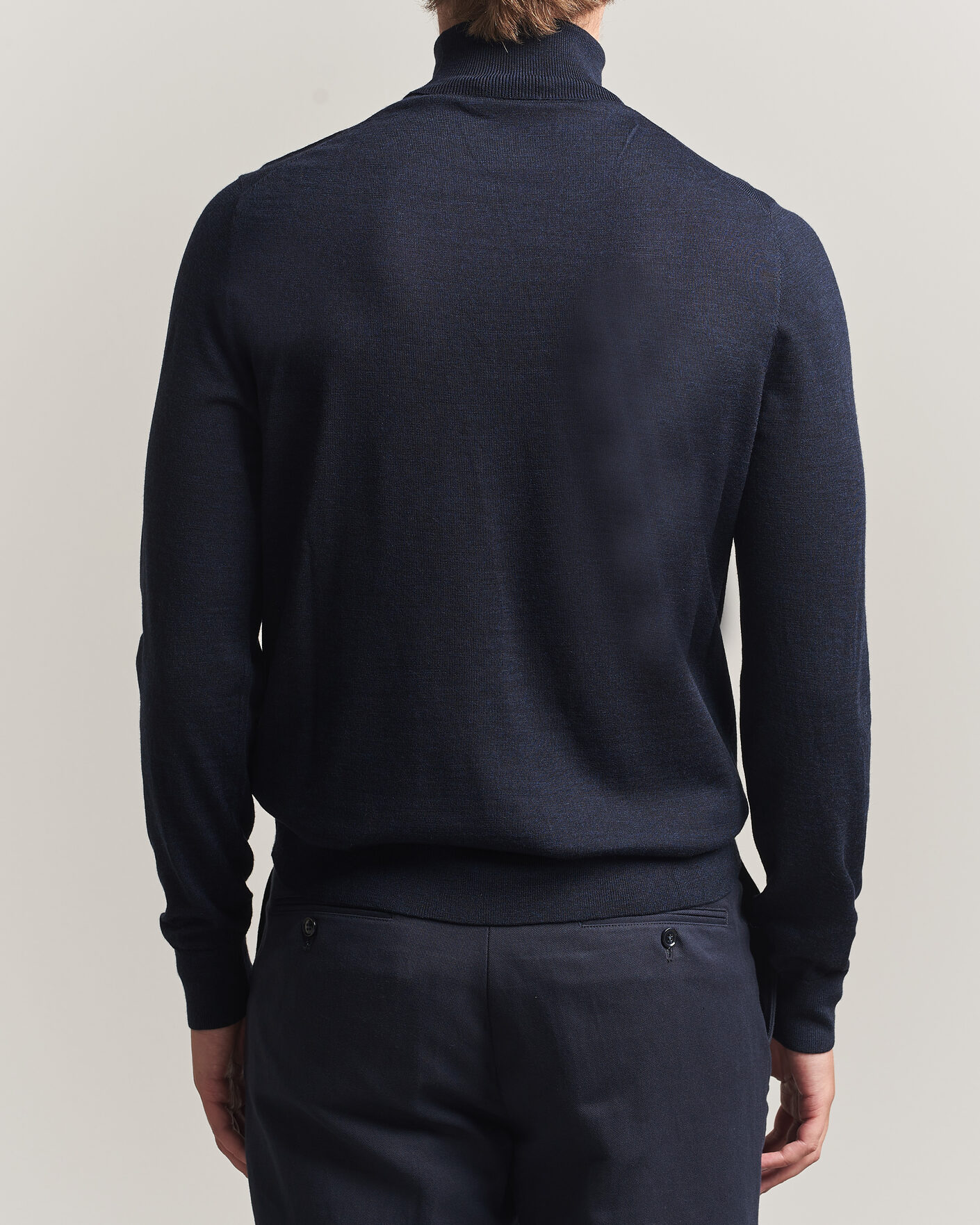 Herre | Trøjer | Tiger of Sweden | Nevile Extra Fine Merino Polo Light Ink