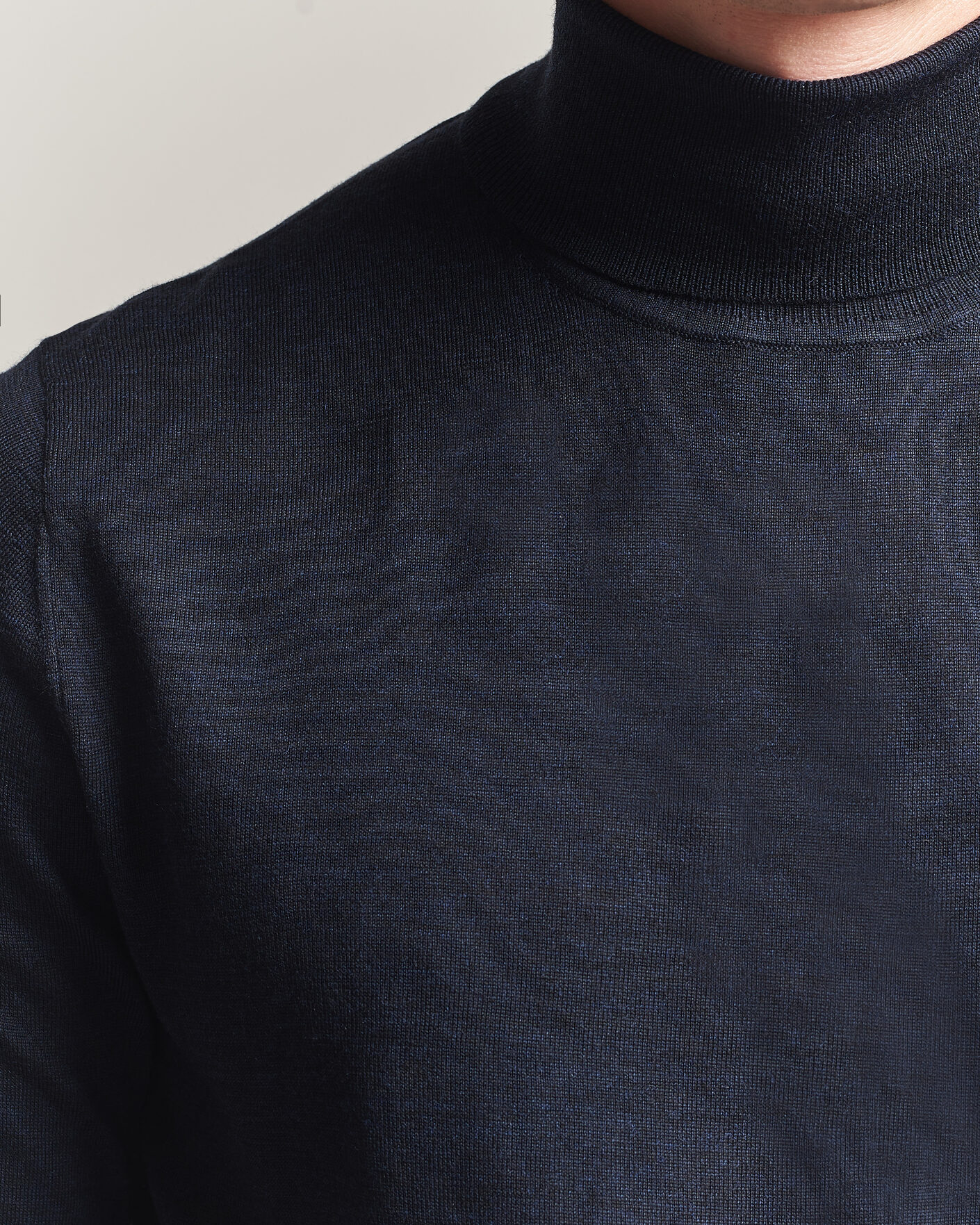 Herre | Trøjer | Tiger of Sweden | Nevile Extra Fine Merino Polo Light Ink