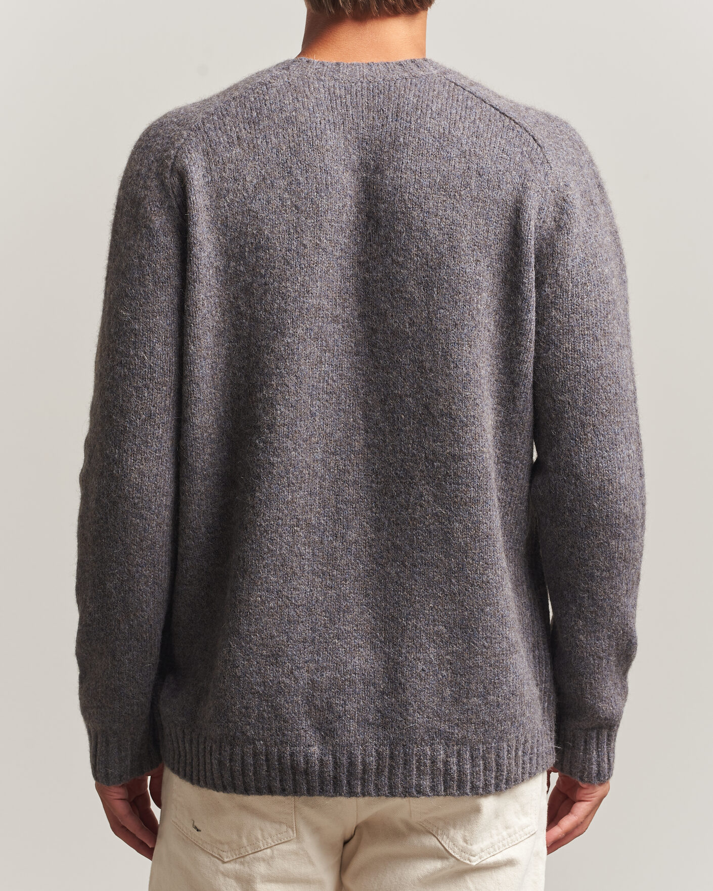 Herre | Trøjer | Tiger of Sweden | Adryan Yak/Alpaca Knitted Sweater Grey Melange